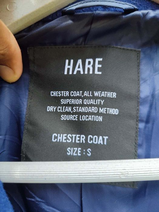 Hare 🔥STEAL🔥Hare Chester Coat Wool Dark Blue | Grailed