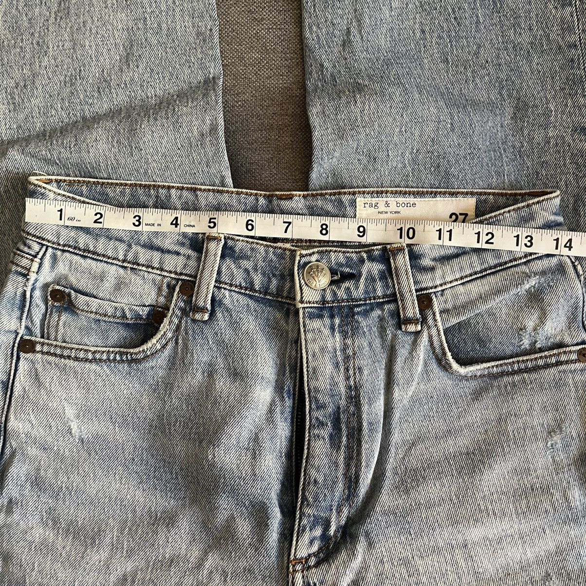 Rag & Bone Rag and bone Harlow Ankle Straight Jeans Size 27" / US 4 / IT 40 - 2 Thumbnail