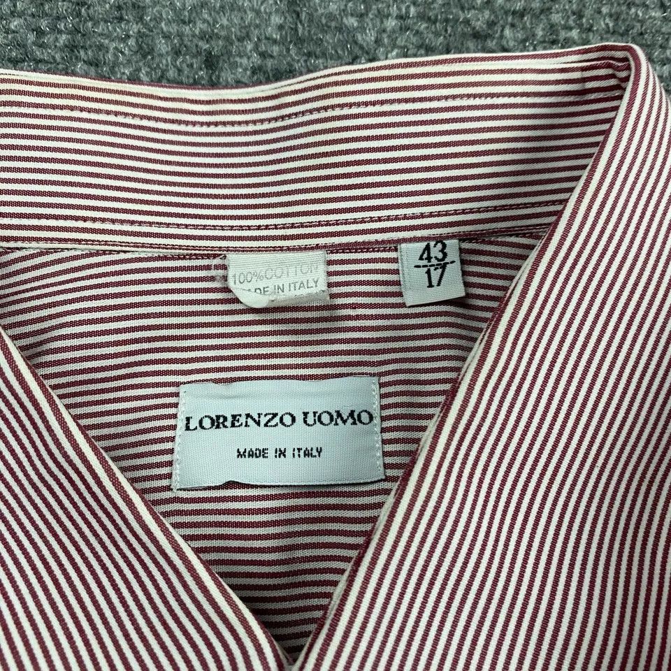 Lorenzo Uomo Lorenzo Uomo Shirt Men's 17 43 Button up Striped 34/35 Size US M / EU 48-50 / 2 - 3 Thumbnail