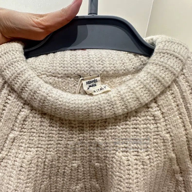 Hermes Hermes Beige chunky knit sweater Size XS / US 0-2 / IT 36-38 - 3 Thumbnail