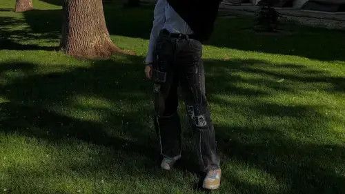 Other Black Trousers Personality Hip-Hop Street Jeans Size US 30 / EU 46 - 3 Thumbnail