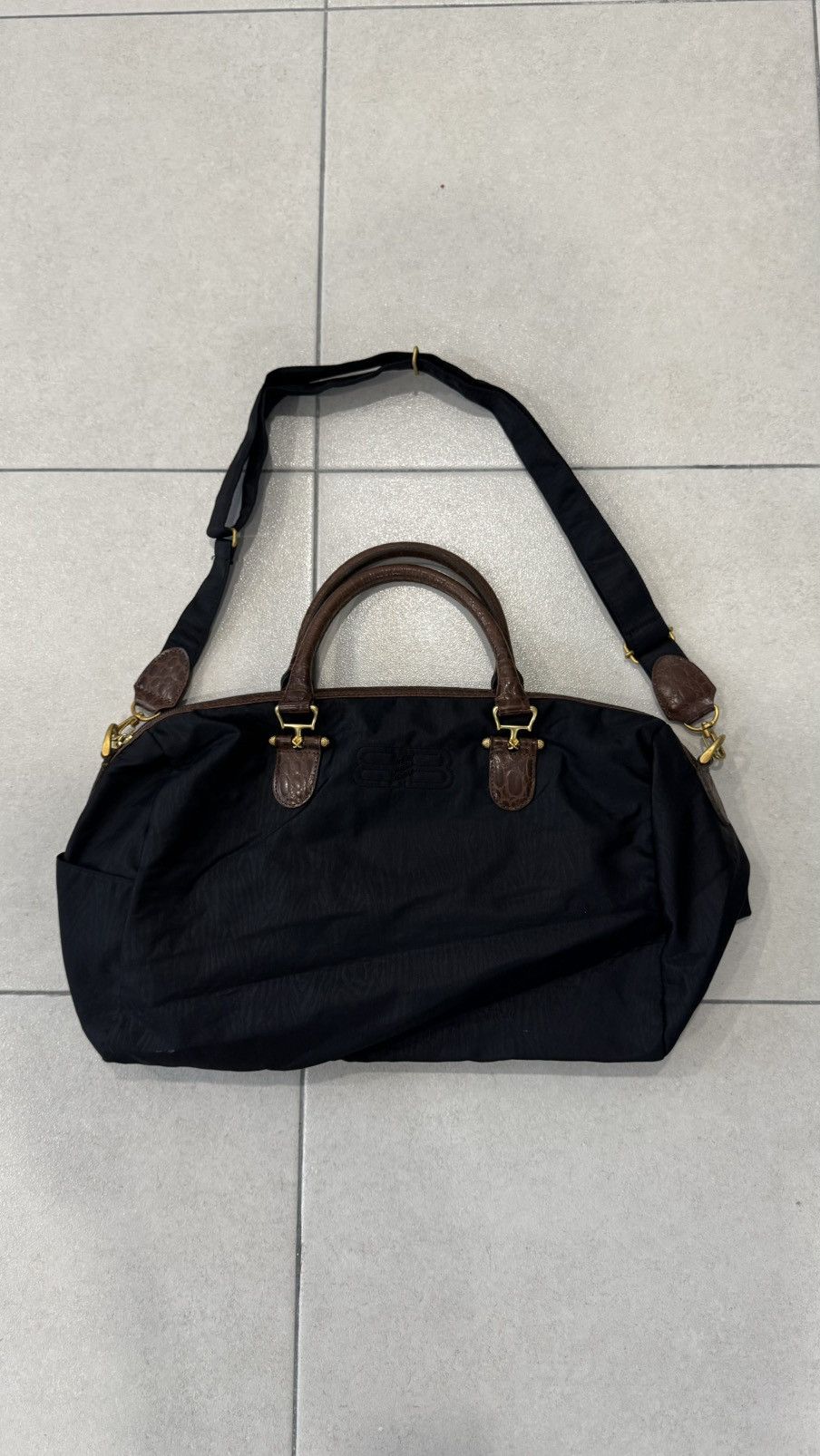 Balenciaga Balenciaga Black Nylon Two Way Bag Size ONE SIZE - 3 Thumbnail