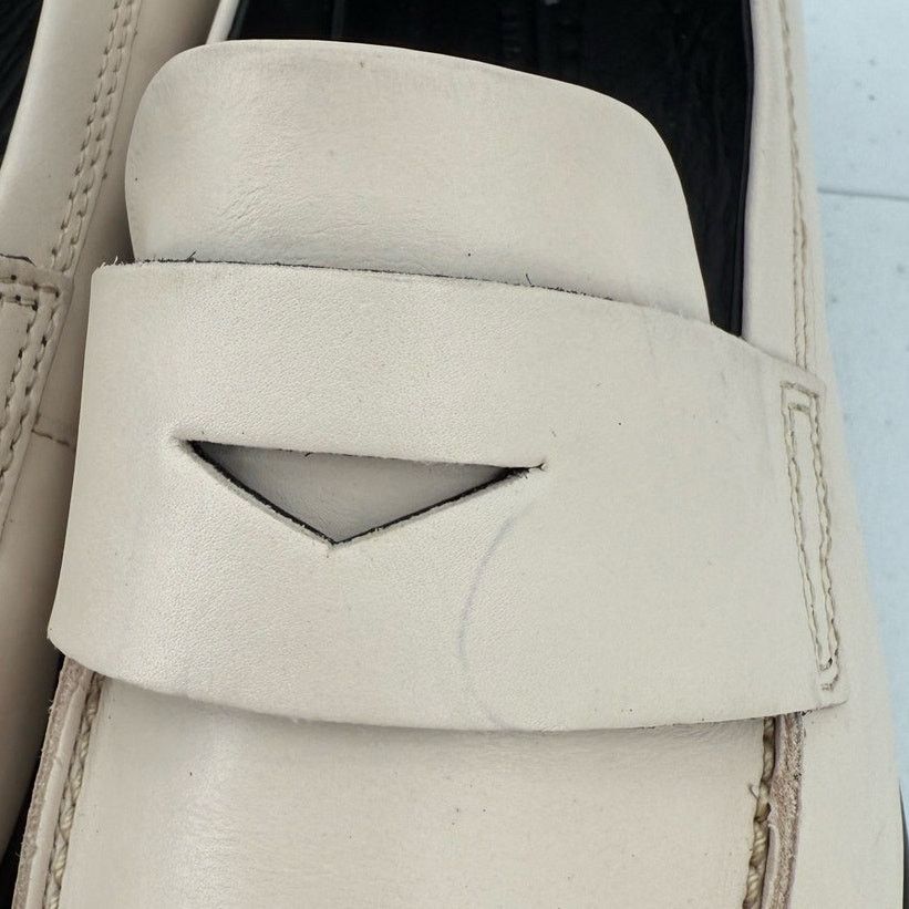 Ecco NEW ECCO Women's Modtray Beige Leather Penny Loafer Size 10 Size US 10 / IT 40 - 13 Thumbnail