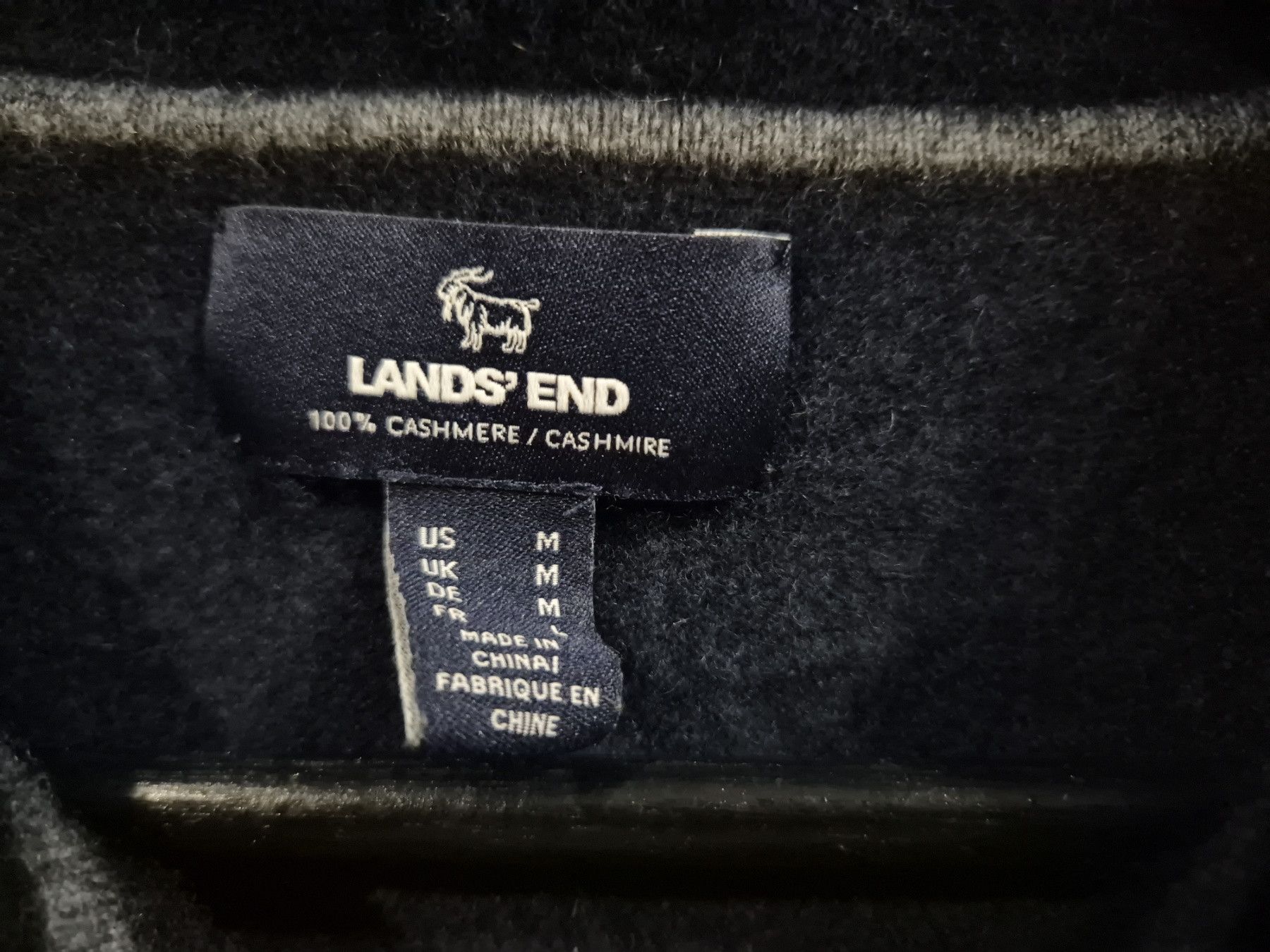 Lands' End Lands’ End 100% Cashmere Polo Sweater Size US M / EU 48-50 / 2 - 3 Thumbnail