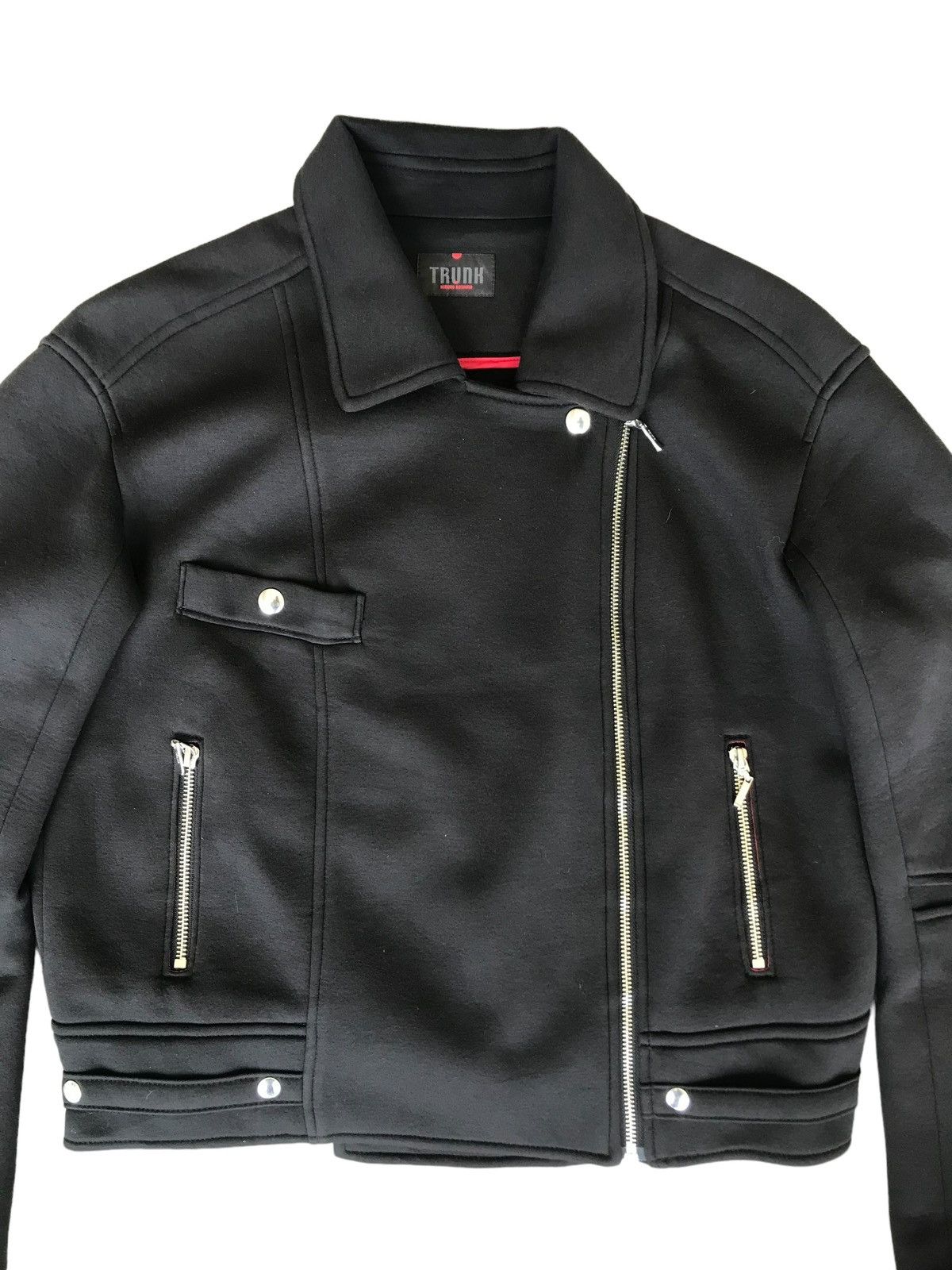 Hiroko Koshino Homme TRUNK by Hiroko Hoshino Biker Asymmetrical Zipper Jacket Size US M / EU 48-50 / 2 - 3 Thumbnail