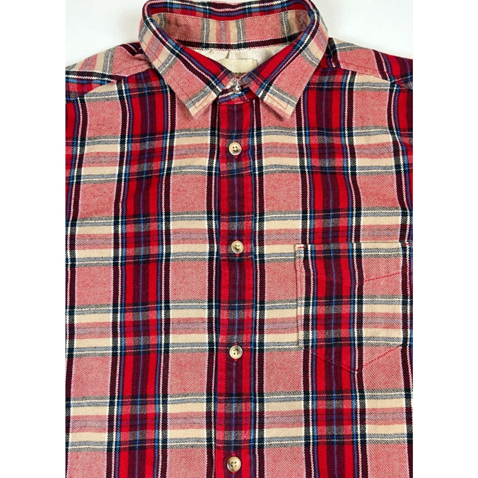 Diesel Diesel Button-Up Flannel Shirt Plaid Streetwear Sz M Men’s Red 100% Cotton Long Sleeve Collared Casual Regular Fit Logo Decade City Classic Size US M / EU 48-50 / 2 - 2 Thumbnail