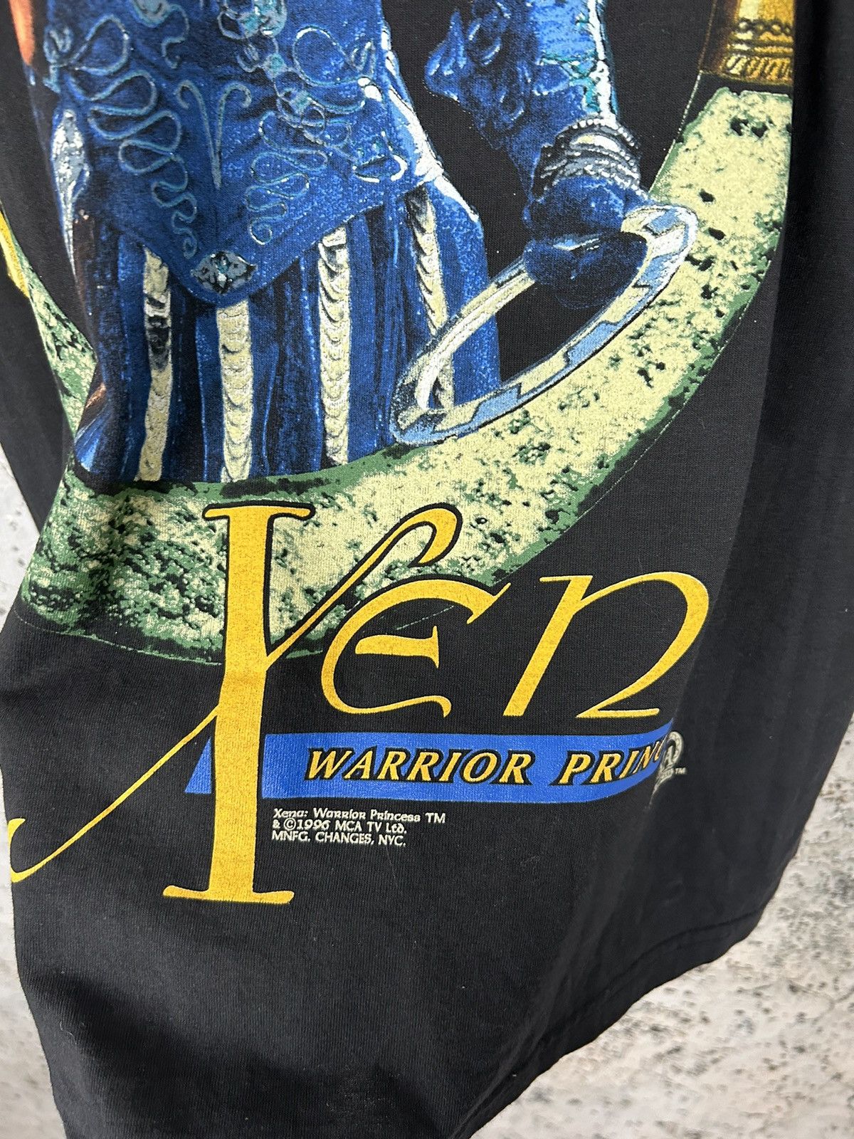 Vintage Vintage 1996 Xena Warrior Princes Movie Series Graphic Tee Size US L / EU 52-54 / 3 - 3 Thumbnail