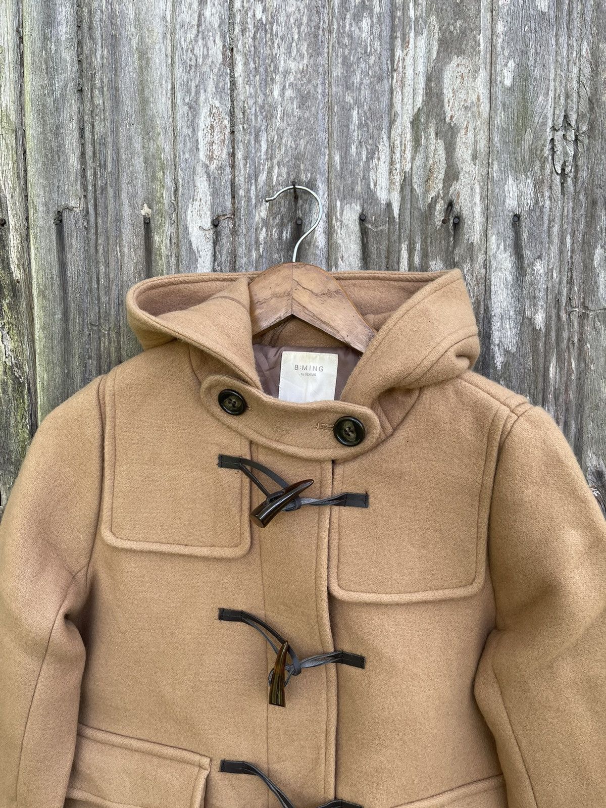 Beams Plus B:MING by BEAMS Camel Lambswool Duffle Coat (Japan Fabric) Size US S / EU 44-46 / 1 - 2 Thumbnail