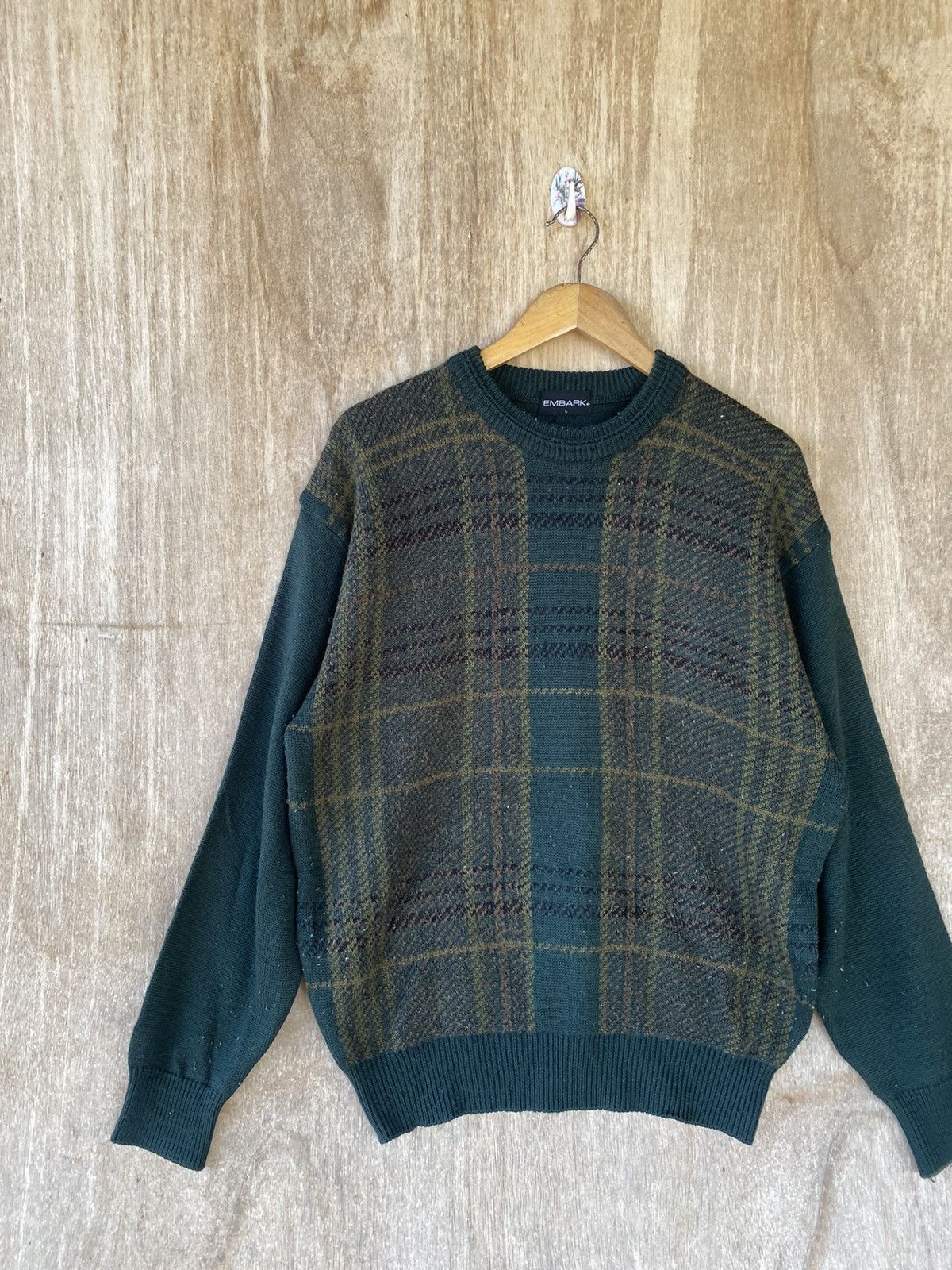 Japanese Brand × Vintage 🚀SALE🚀EMBARK KNITED JUMPER MADE IN JAPAN Size US L / EU 52-54 / 3 - 4 Thumbnail
