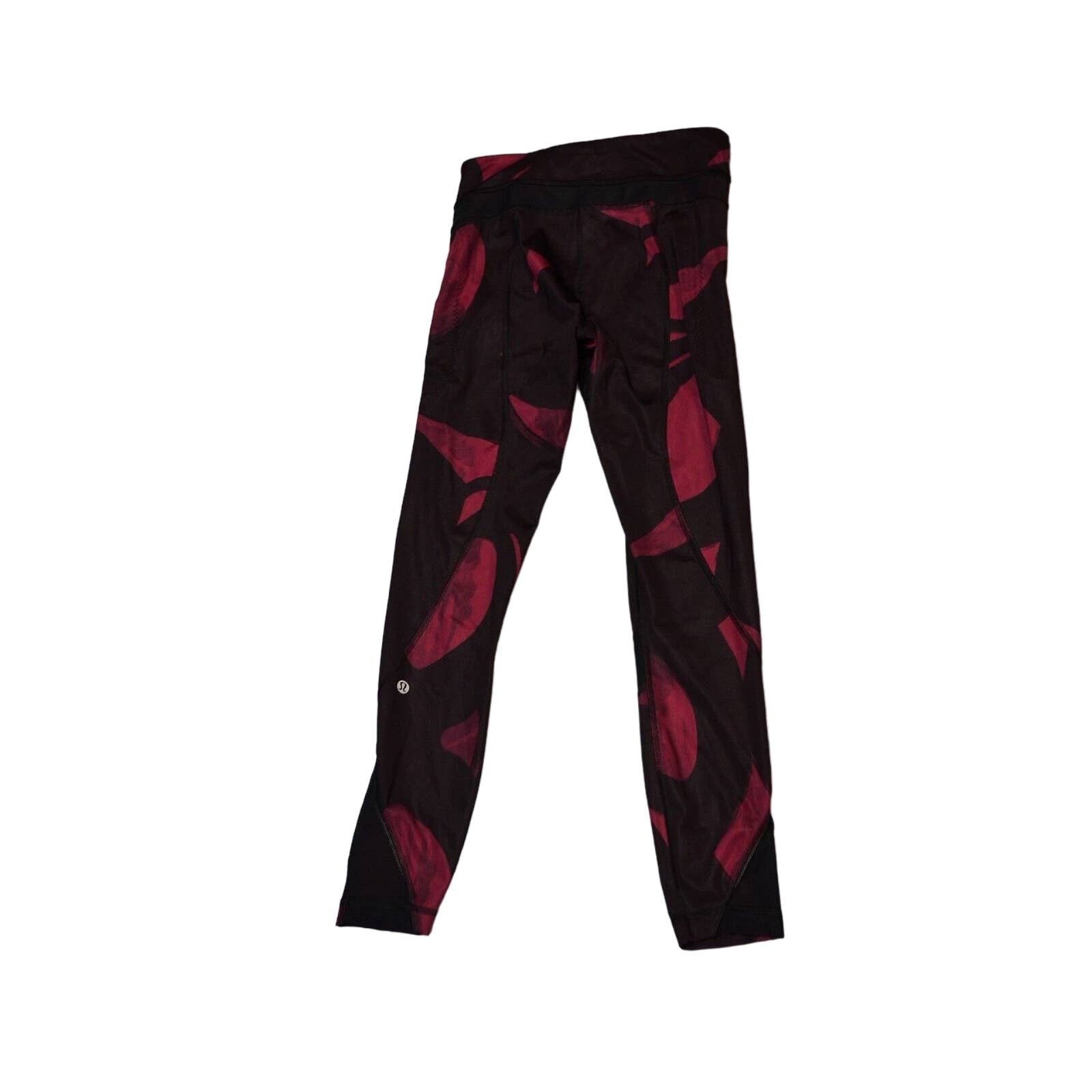 Lululemon LULULEMON Inspire Tight II Burgundy Pockets Yoga Pants Sz 2 Size 26" / US 2 / IT 38 - 4 Thumbnail