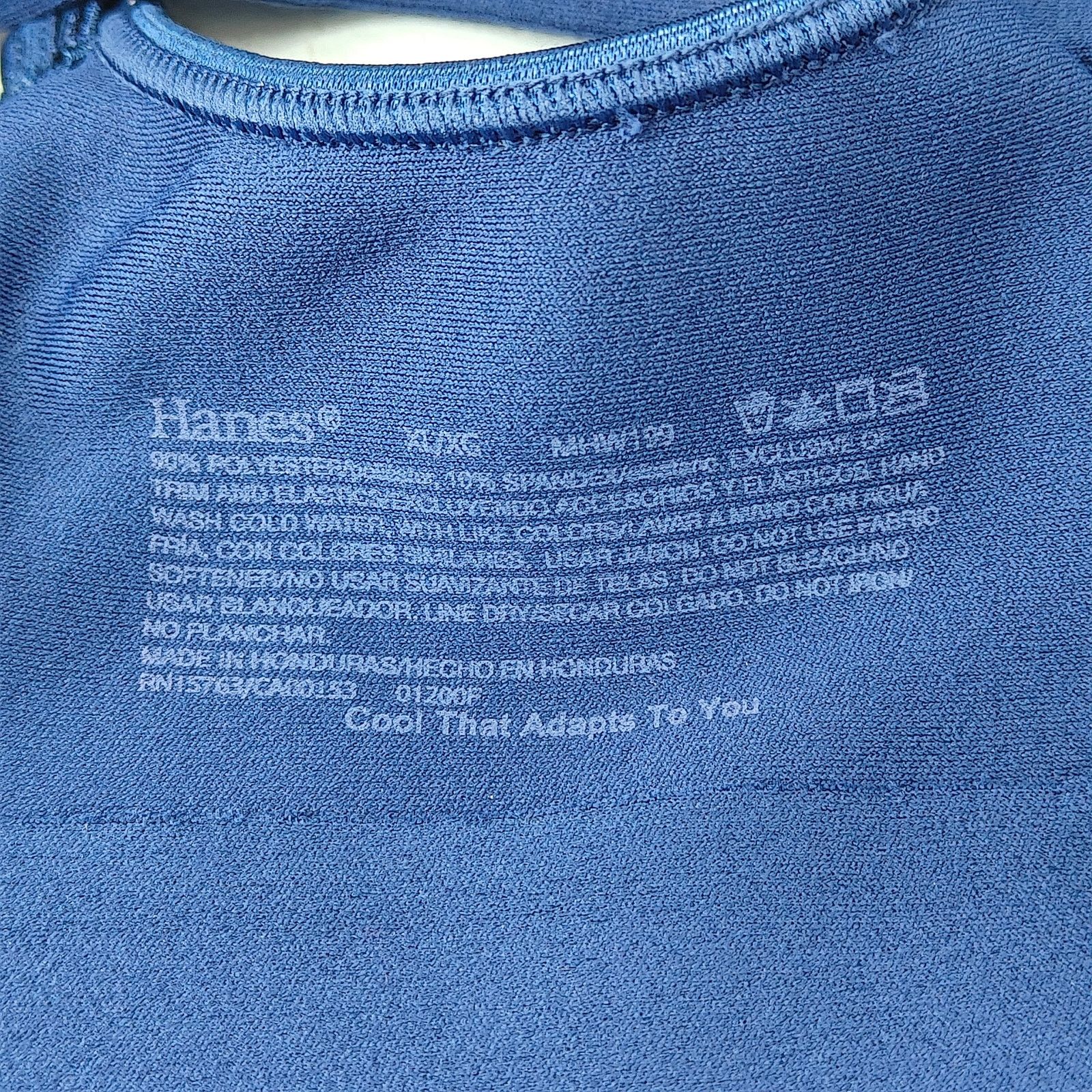 Hanes Hanes Foam Evolution Wireless Bra SmoothTec Band NavyGrey XL Size ONE SIZE - 3 Thumbnail