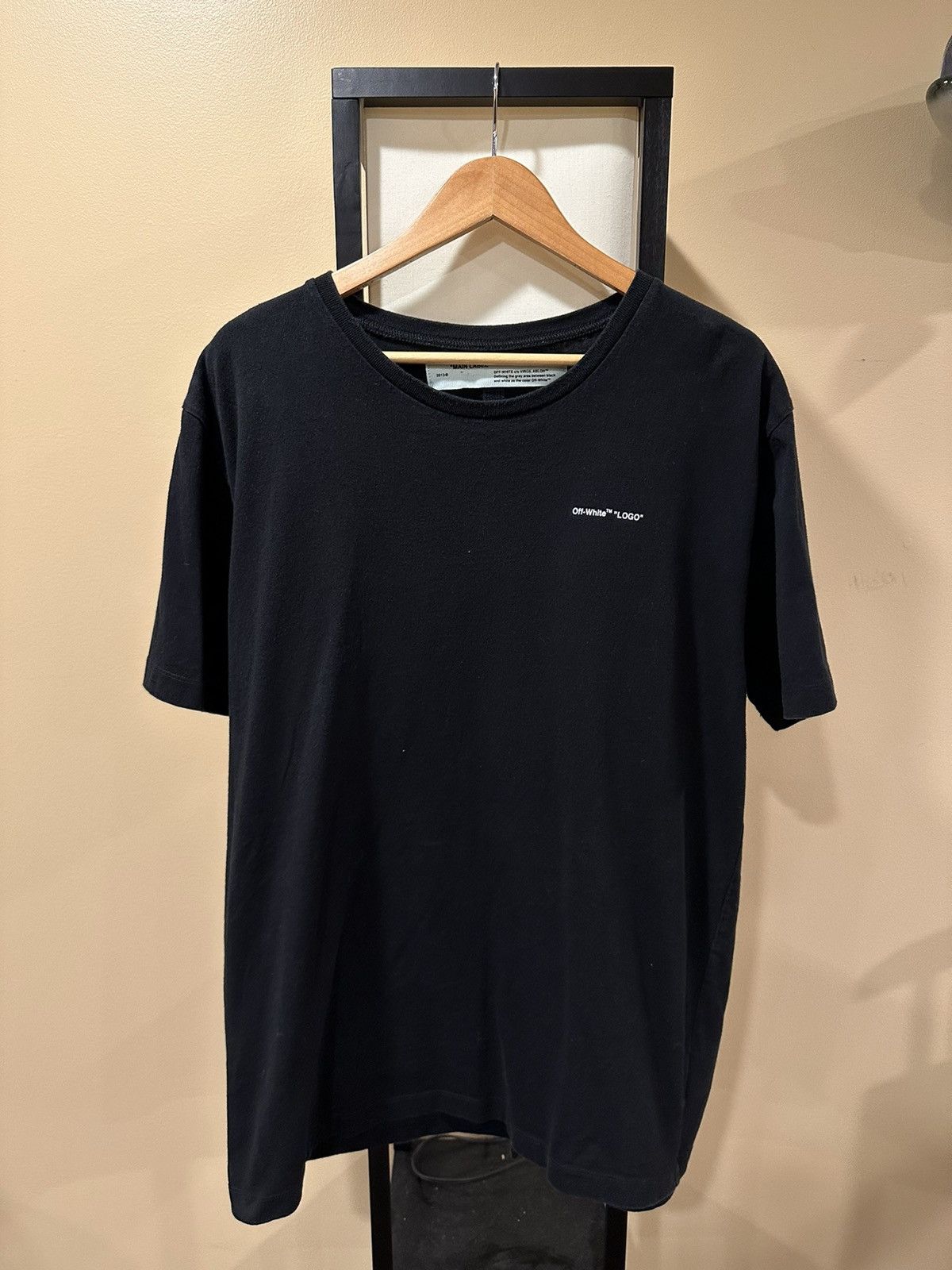 Off-White Off-White Virgil Abloh Script Logo Black T-Shirt Size US XXL / EU 58 / 5 - 1 Thumbnail