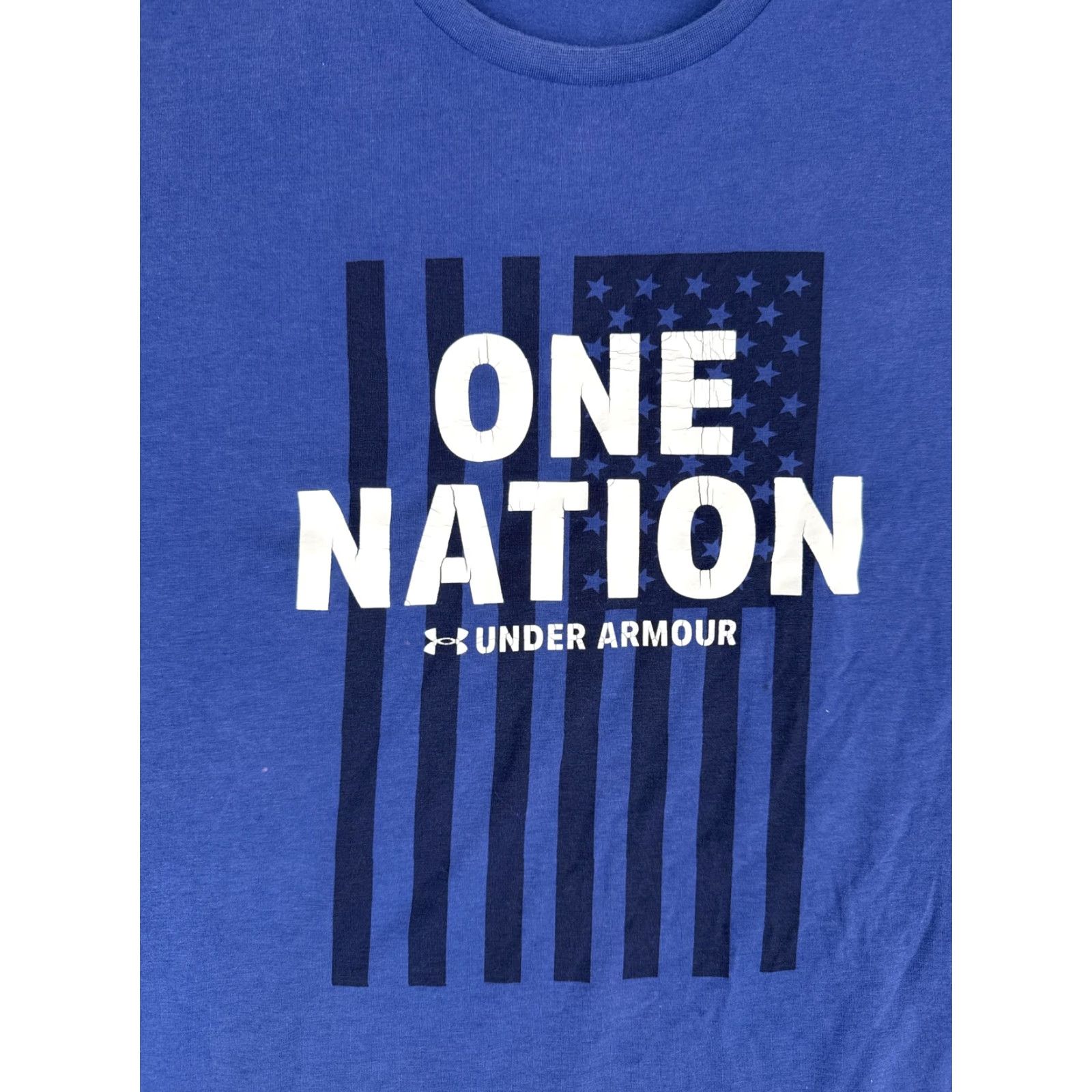 Under Armour Under Armour Shirt Mens XL Blue HeatGear One Nation USA Flag Graphic Tee Size US XL / EU 56 / 4 - 6 Thumbnail