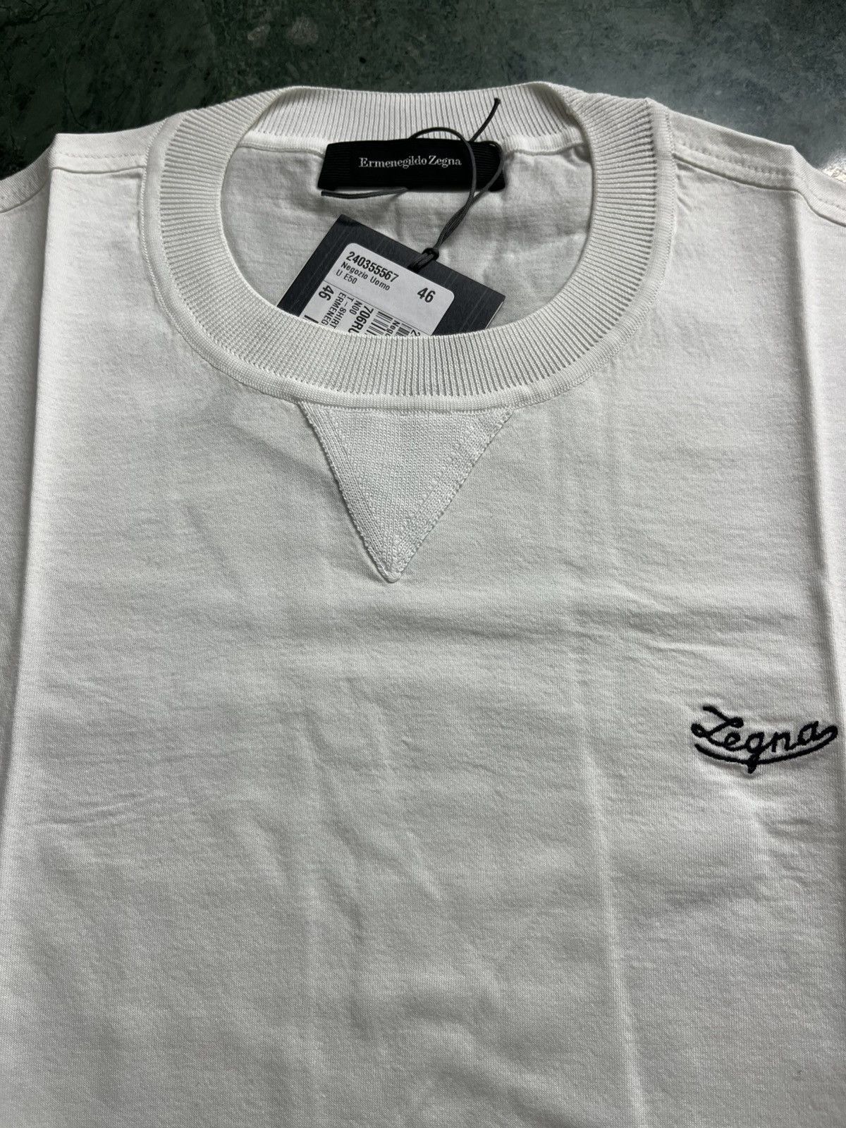 Ermenegildo Zegna Zegna embroidered logo tshirt Size US S / EU 44-46 / 1 - 6 Thumbnail