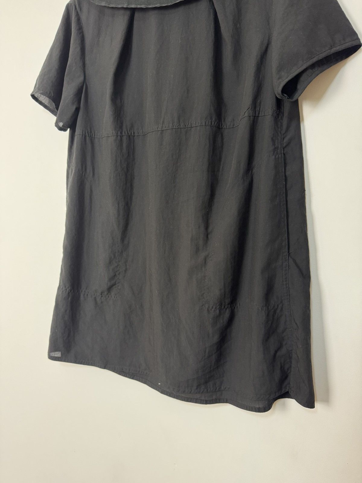 Acne Studios Vintage Acne Studios Black Avant Garde Frayed Collar Dress Size S / US 4 / IT 40 - 7 Thumbnail