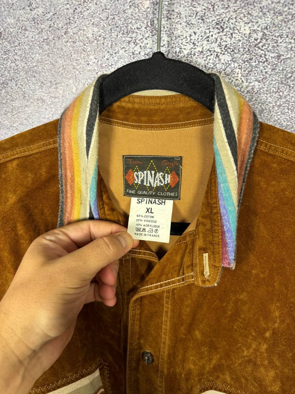 Spinash RARE SPINASH Western Flannel Cowboy Cut Aztec Shirt Size US XL / EU 56 / 4 - 6 Thumbnail