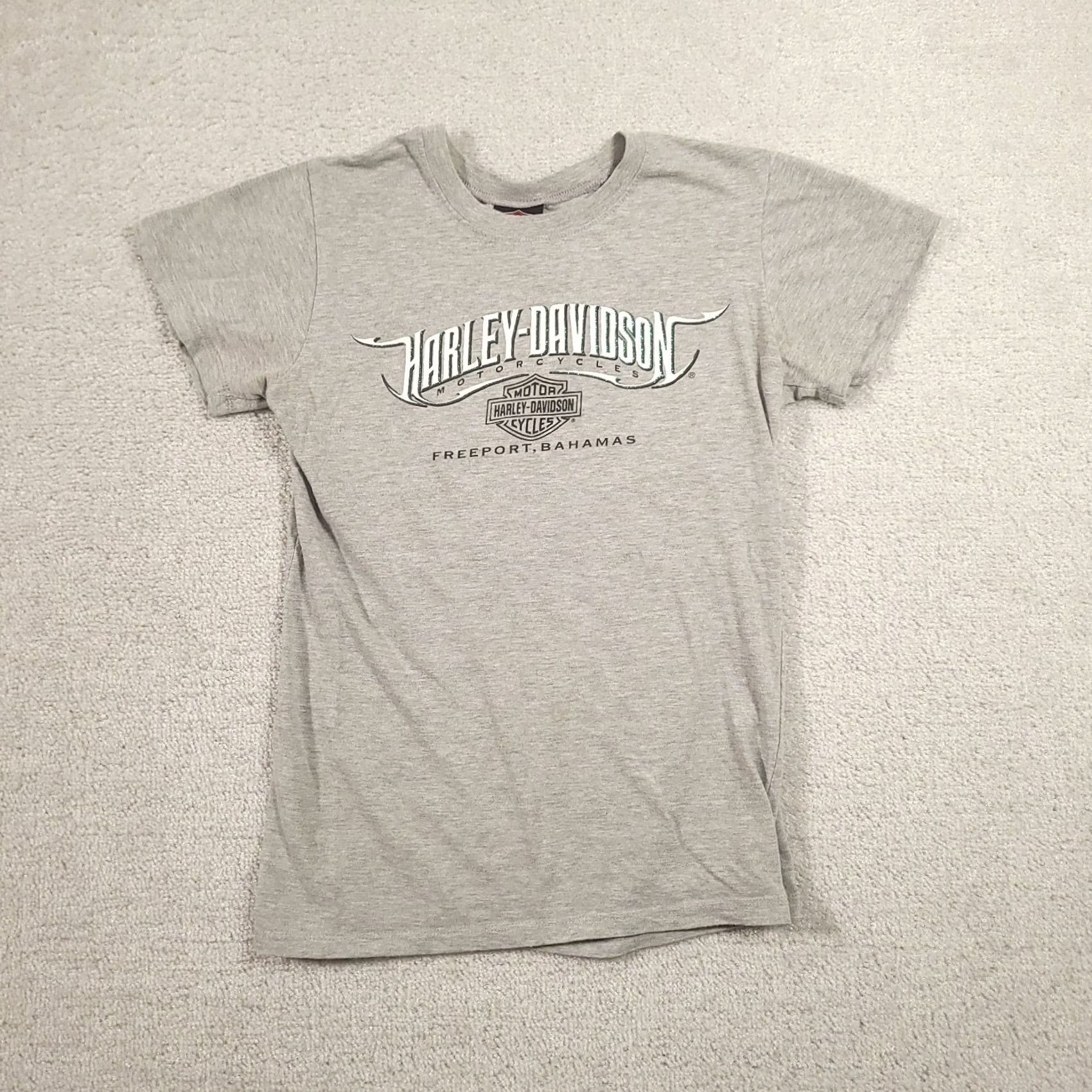 Harley Davidson Harley-Davidson Shirt Womens M Motorcycle Gray Short Sleeve Size M / US 6-8 / IT 42-44 - 2 Thumbnail