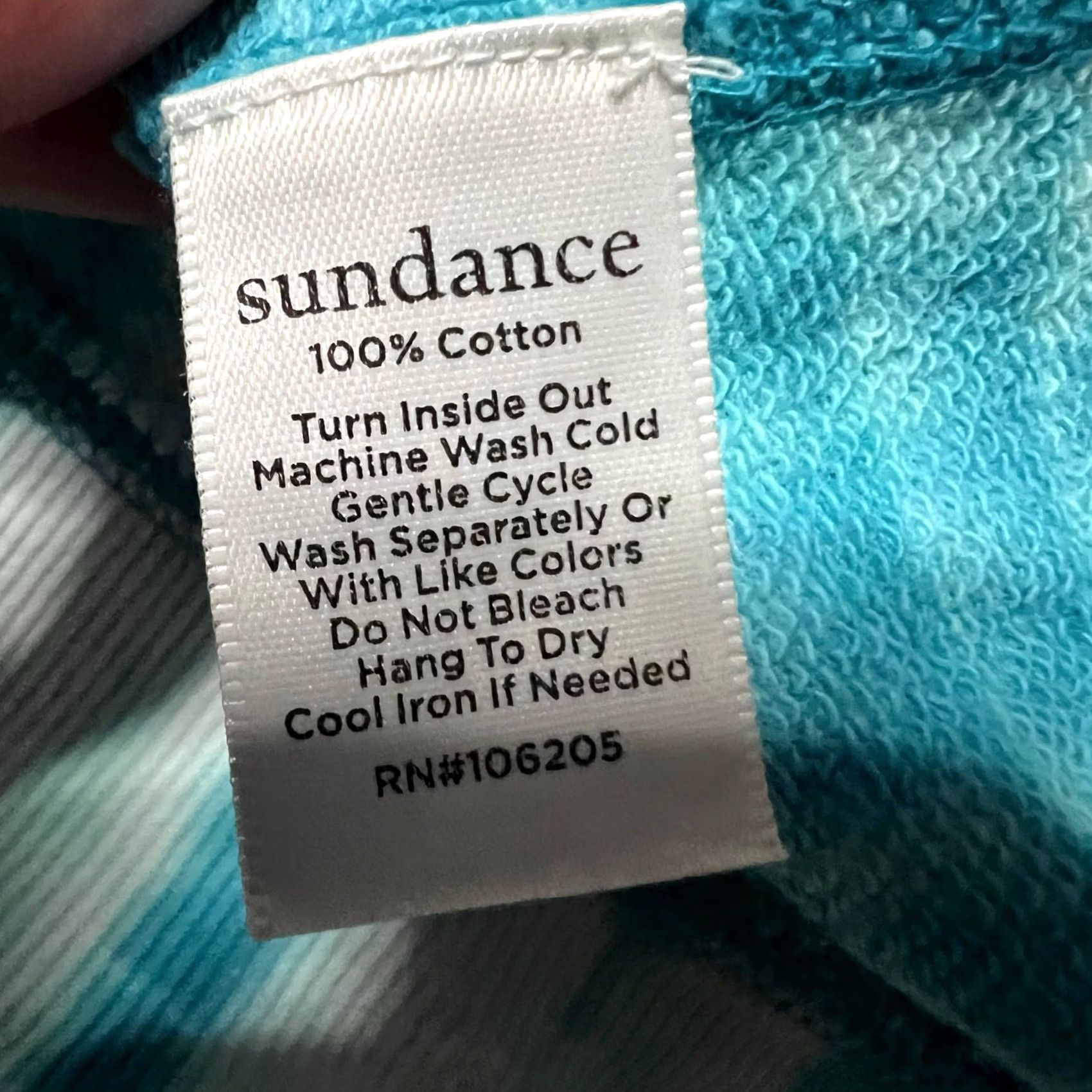 Vintage Sundance Shirt Top Womens XL Turquosie Tie Dye Short Sleeve Sweatshirt Fabric Shirt Women XL Turquoise Tie Dye Sweatshirt Fabric Size XL / US 12-14 / IT 48-50 - 8 Thumbnail