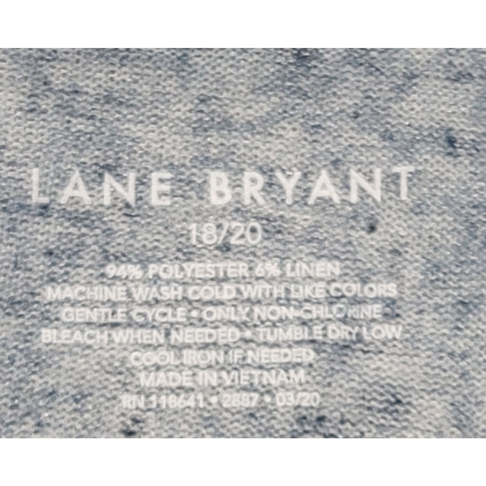 Other Lane Bryant Blue Marled V Neck Top 18 20 Lightweight Soft Size XXL / US 16-18 / IT 52-54 - 4 Thumbnail