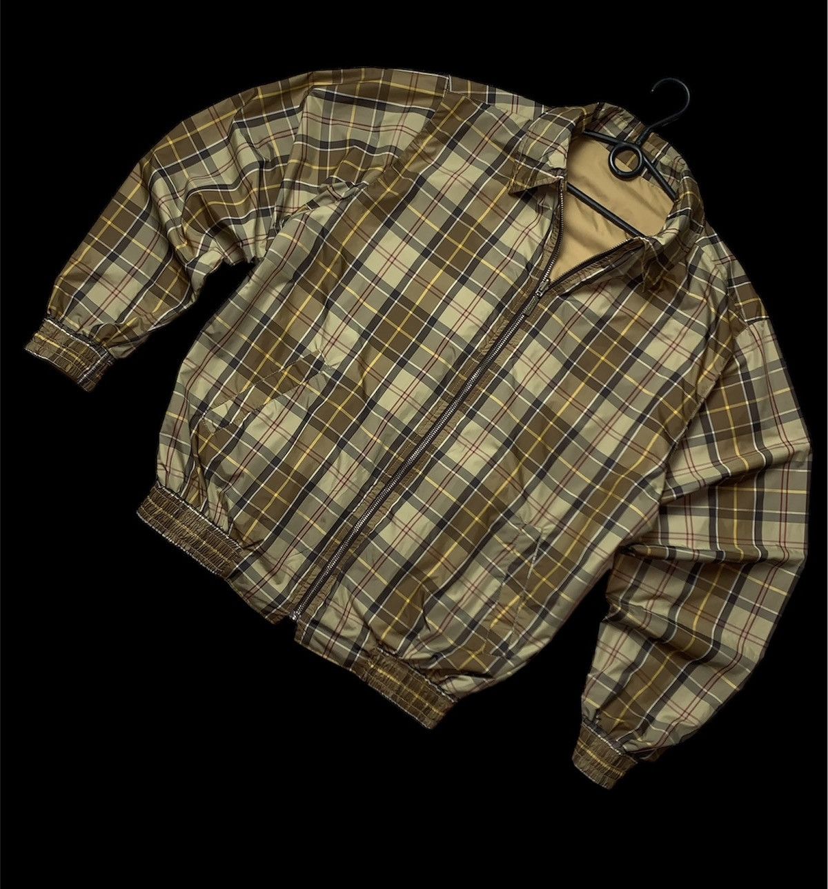 Vintage Barbour Jacket Bomber Plaid size M