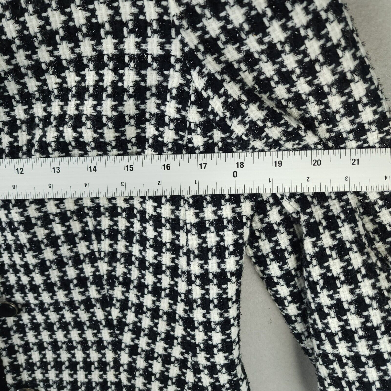 Vintage Shomi Petites Black & White Check Short Jacket- Size 8 Size M / US 6-8 / IT 42-44 - 5 Thumbnail