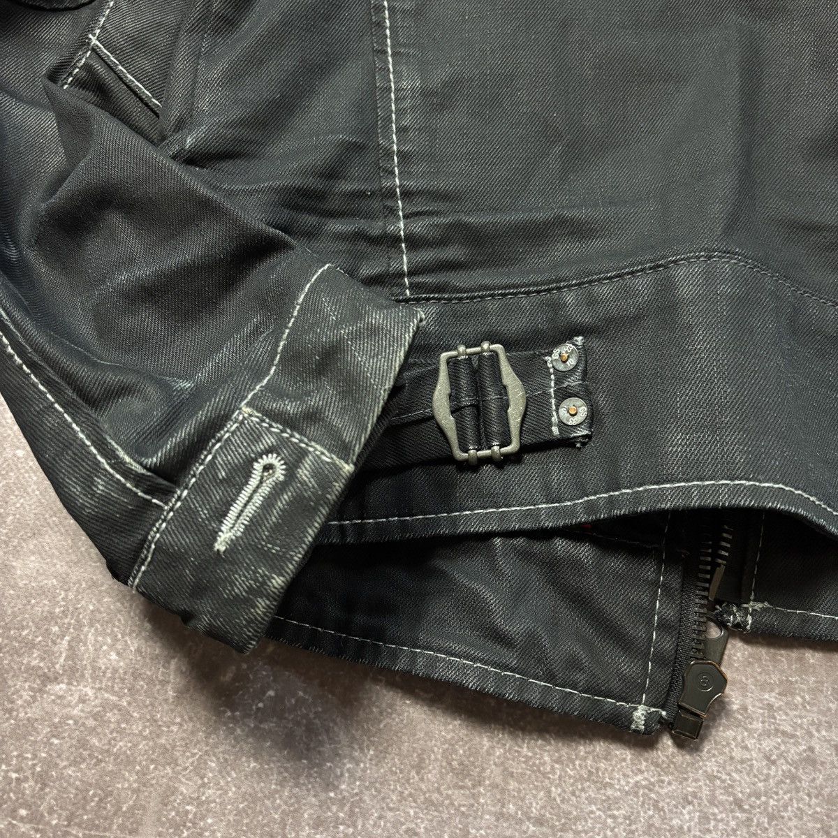 Japanese Brand G star raw denim biker motorcycle jacket japan vibe y2k 90s Size US L / EU 52-54 / 3 - 7 Thumbnail