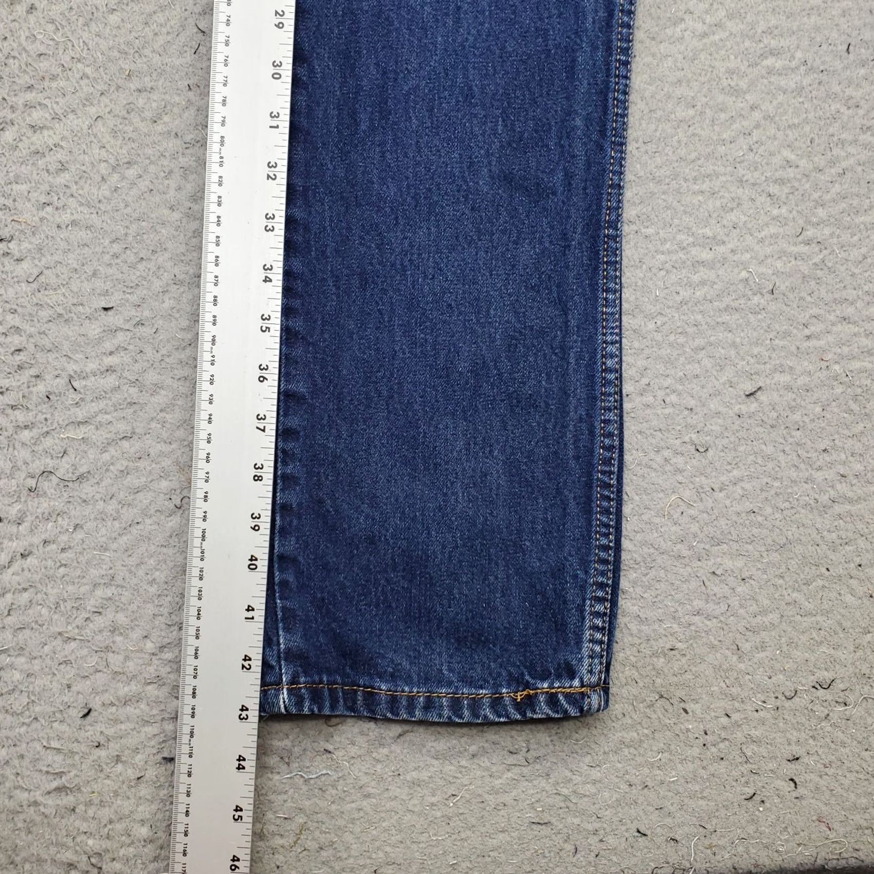 Levi's Levi's 505 Jeans Mens 32 Blue Denim Stretch 5-Pocket Medium Wash Straight Leg Size US 32 / EU 48 - 3 Thumbnail