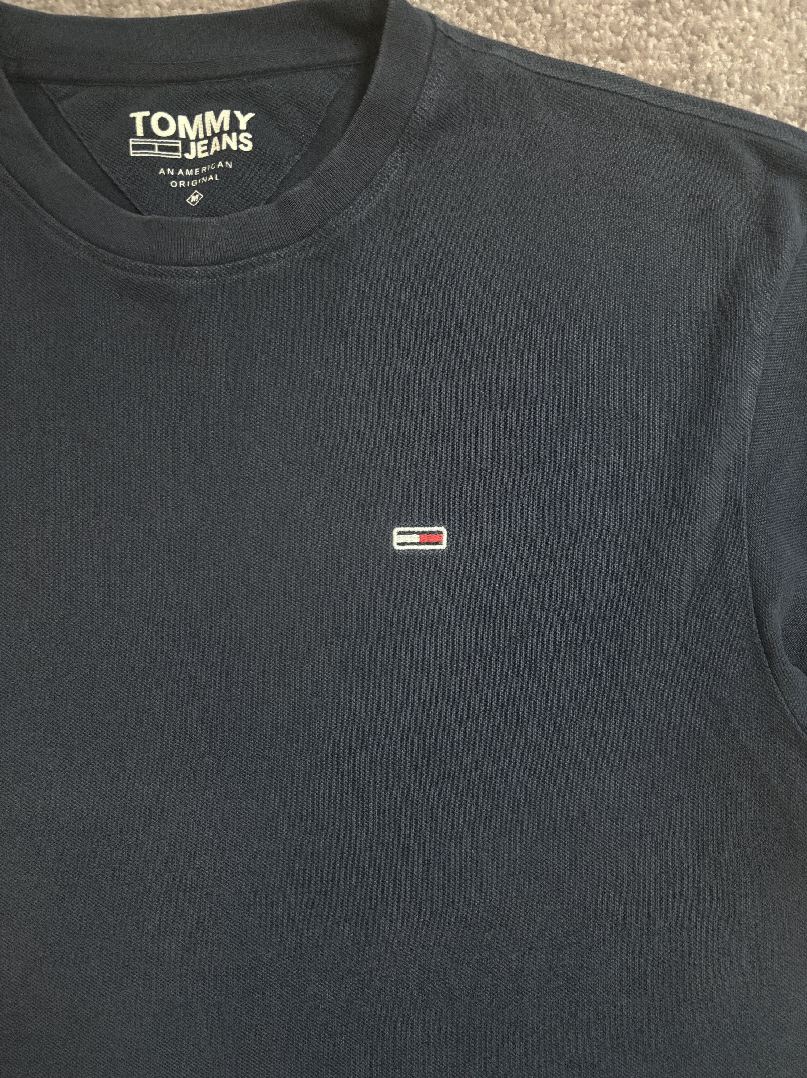 Tommy Jeans Tommy Jeans M T-shirt Navy Blue Embroidered Basic Size US M / EU 48-50 / 2 - 2 Thumbnail