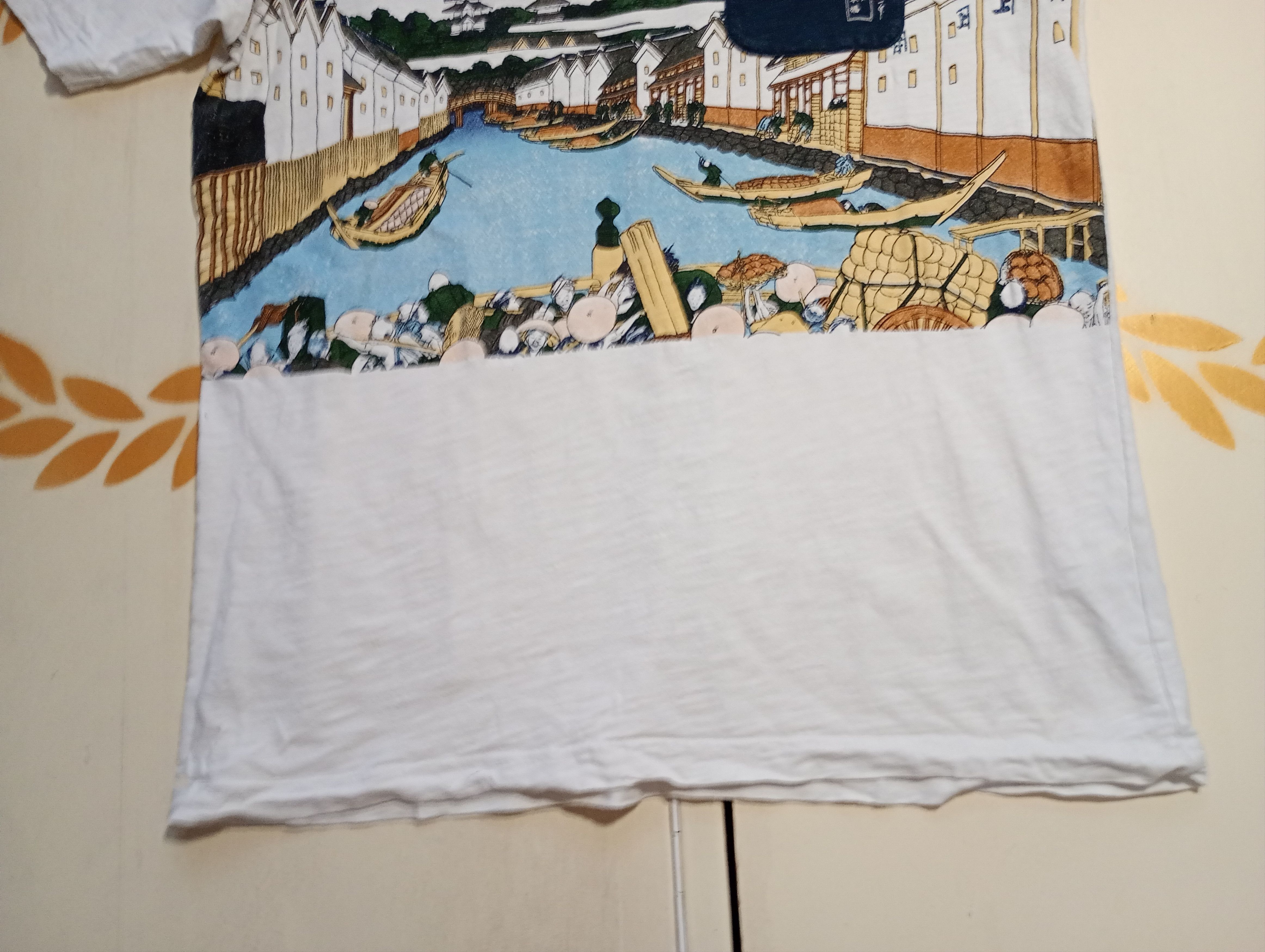 Uniqlo Uniqlo Hokusai Blue T-Shirt Size US L / EU 52-54 / 3 - 3 Thumbnail
