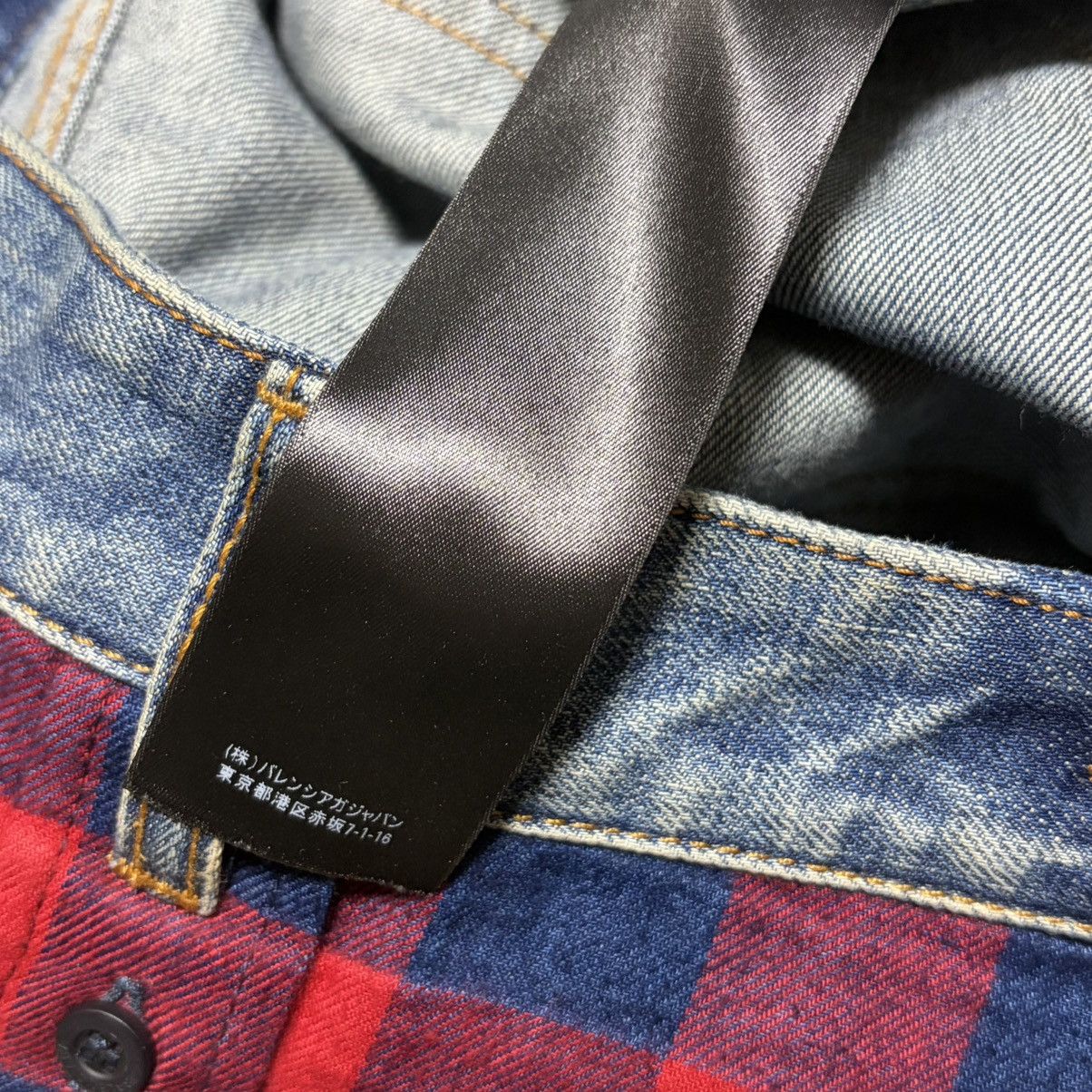 Balenciaga Balenciaga 2021SS Hybrid Flannel Shirt Denim Size US 32 / EU 48 - 12 Thumbnail