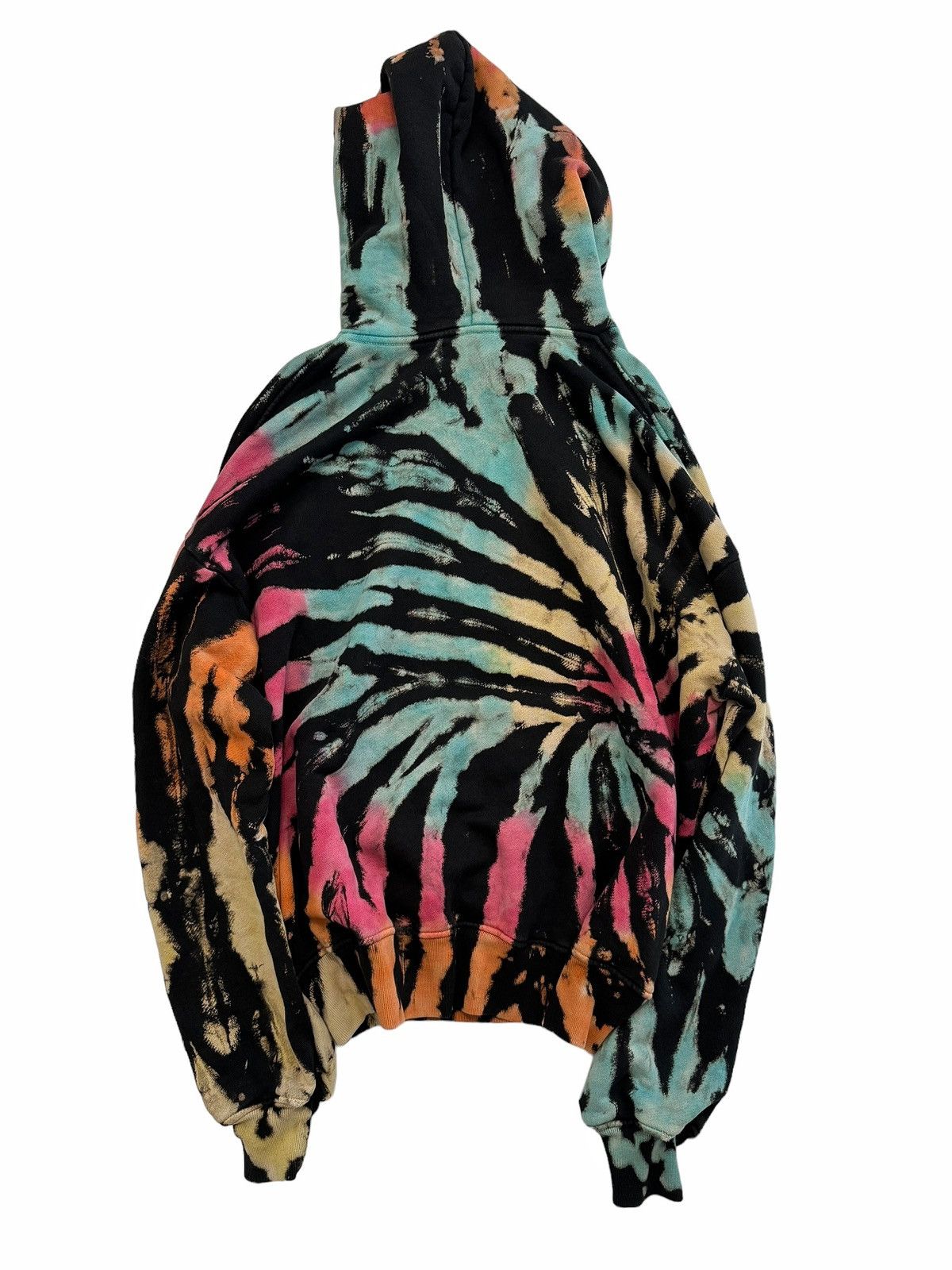 Amiri Reversed Tie Dye Swirl Oversized Distressed Hoodie Size US S / EU 44-46 / 1 - 5 Thumbnail