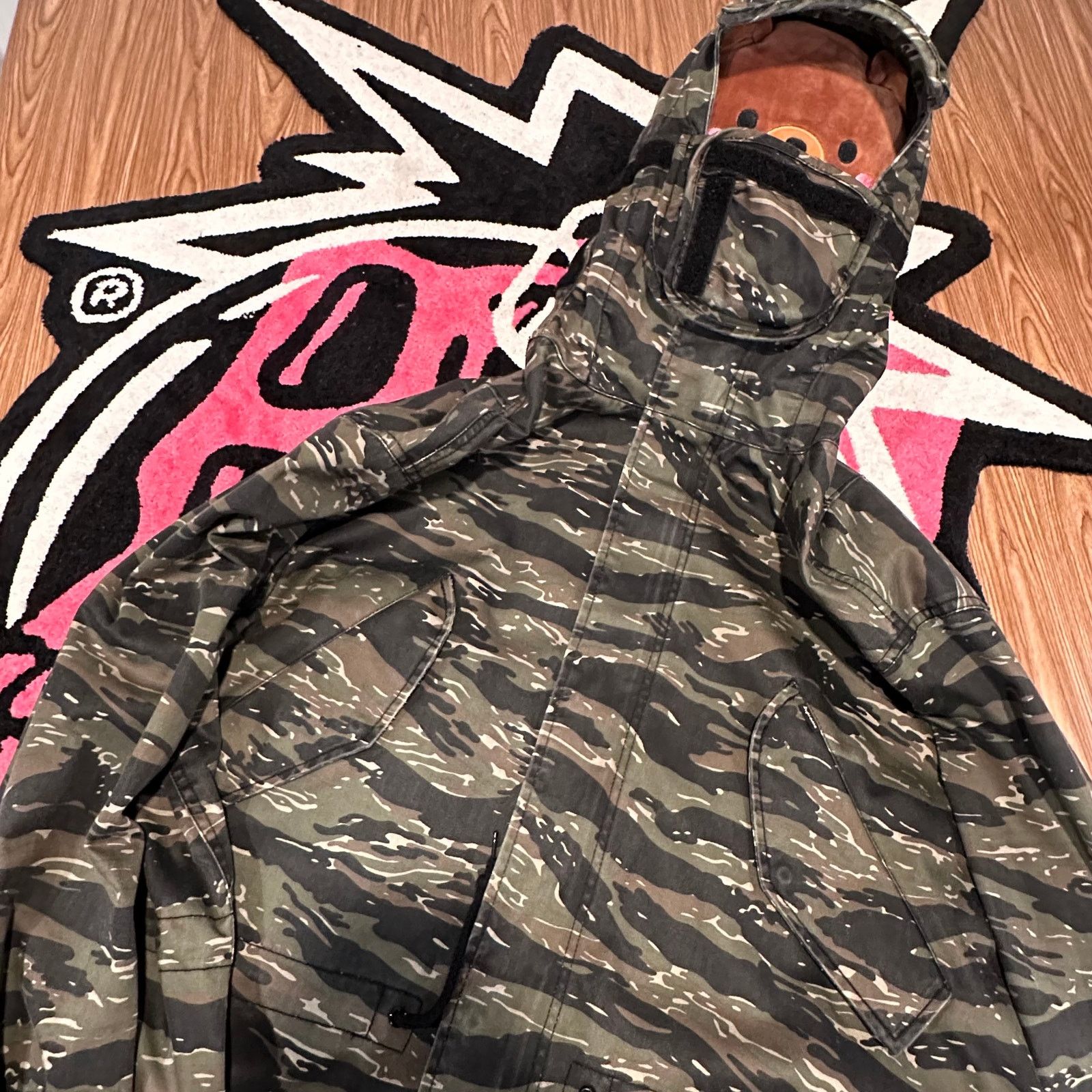 Supreme Supreme Hooded Facemask Parka (SS21) Tigerstripe