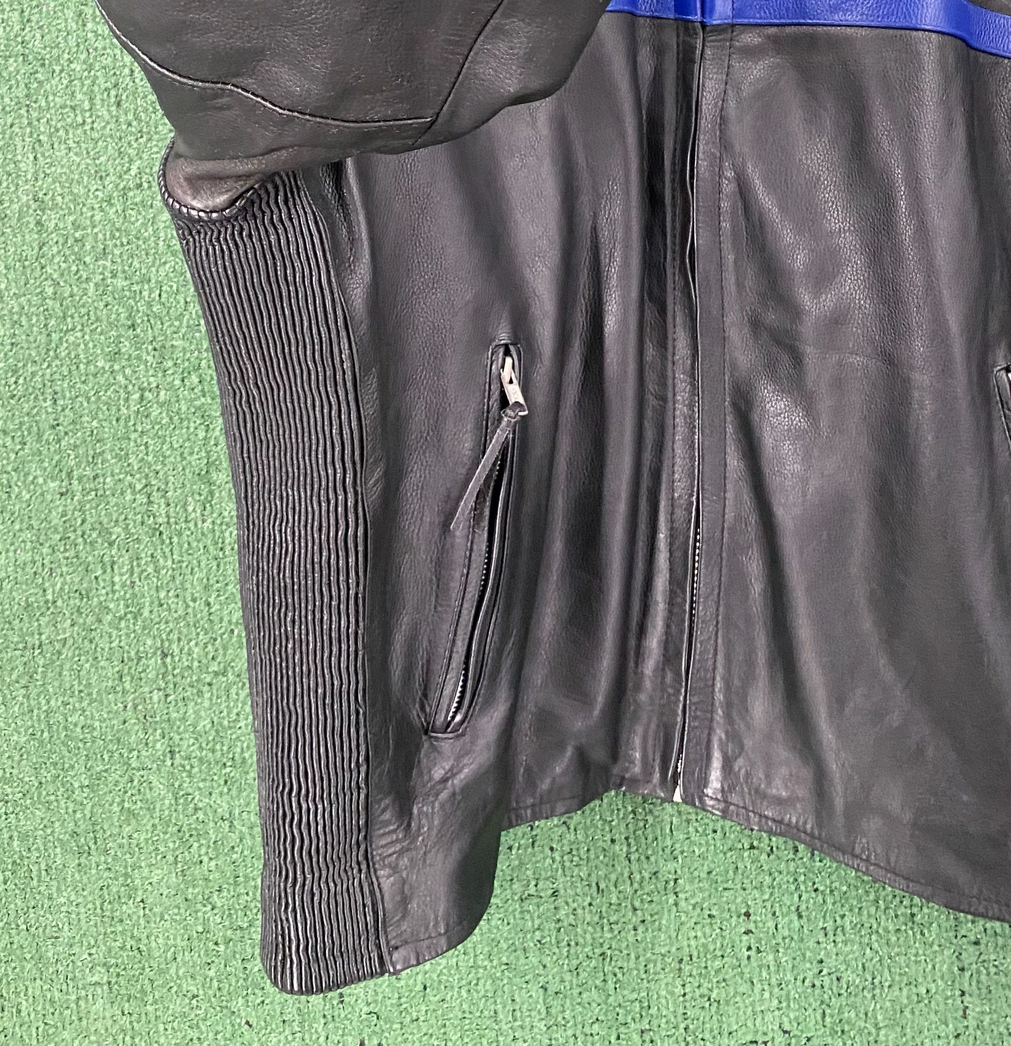 Vintage Y2K Hot Leathers Cafe Racer Motorcycle Leather Jacket XL Size US XL / EU 56 / 4 - 4 Thumbnail
