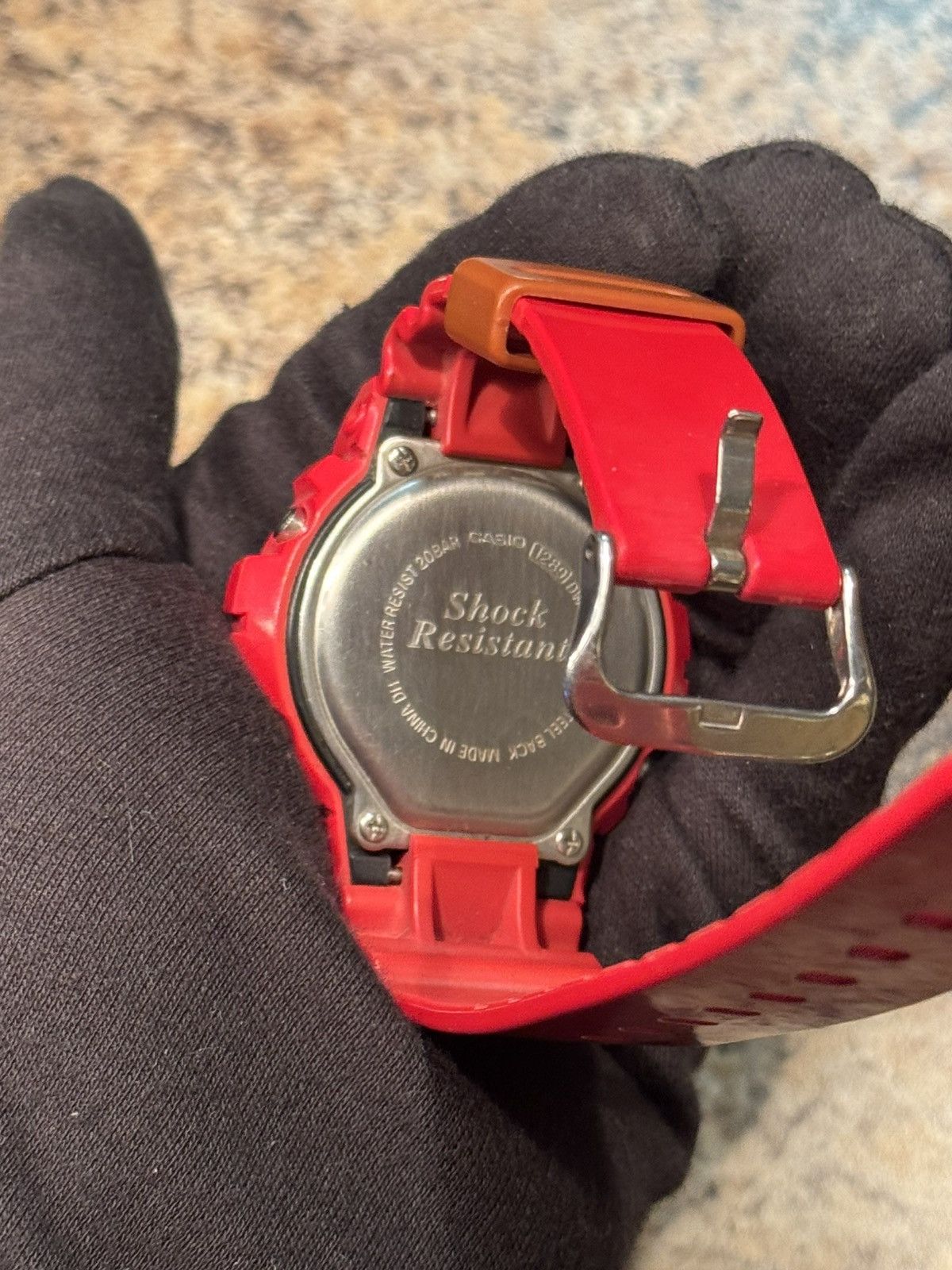 G Shock Casio G-Shock DW-6900 Red Gold Triple Graph Digital Watch Size ONE SIZE - 10 Thumbnail