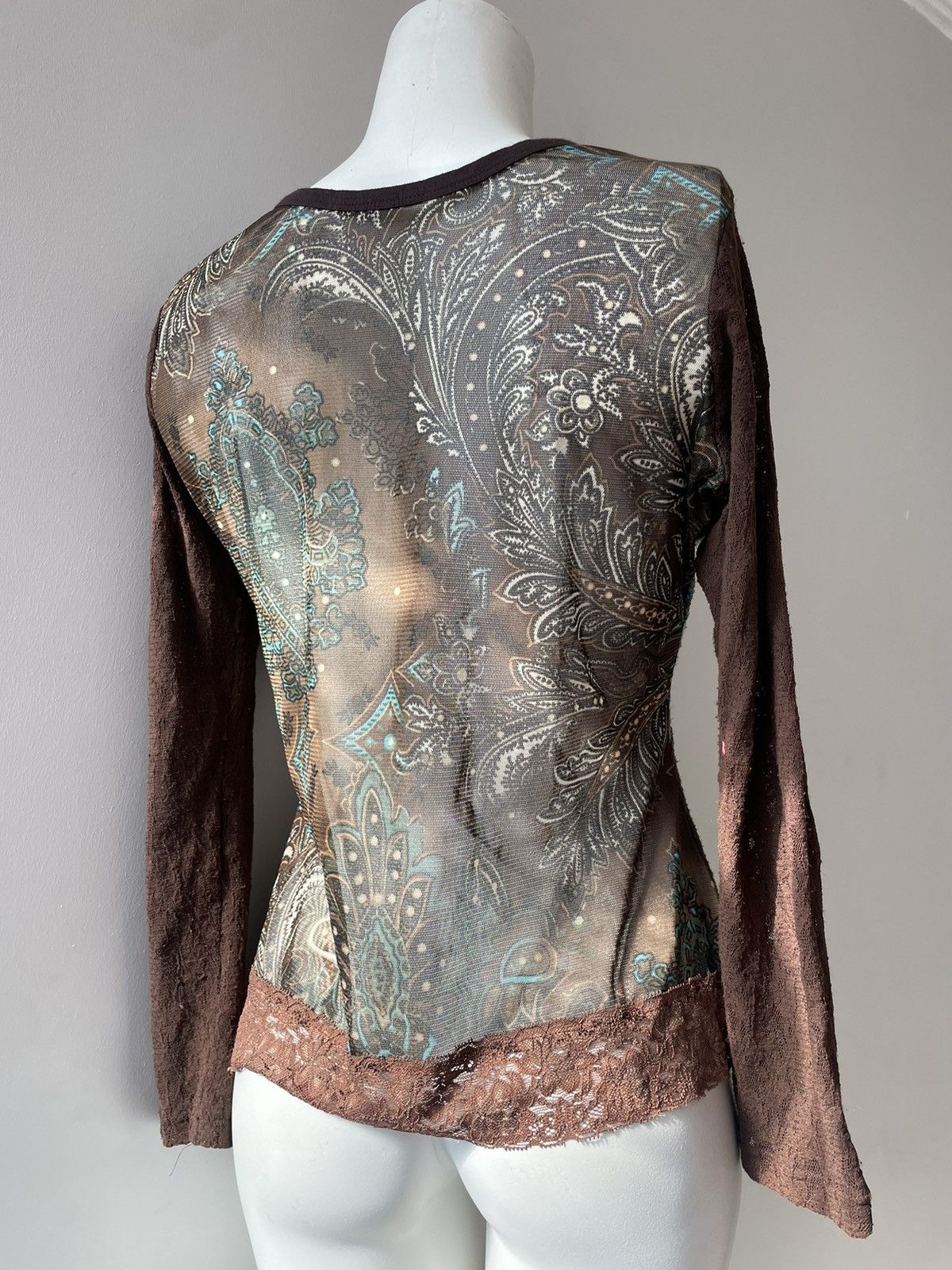 Vintage y2k blouse Size L / US 10 / IT 46 - 13 Thumbnail