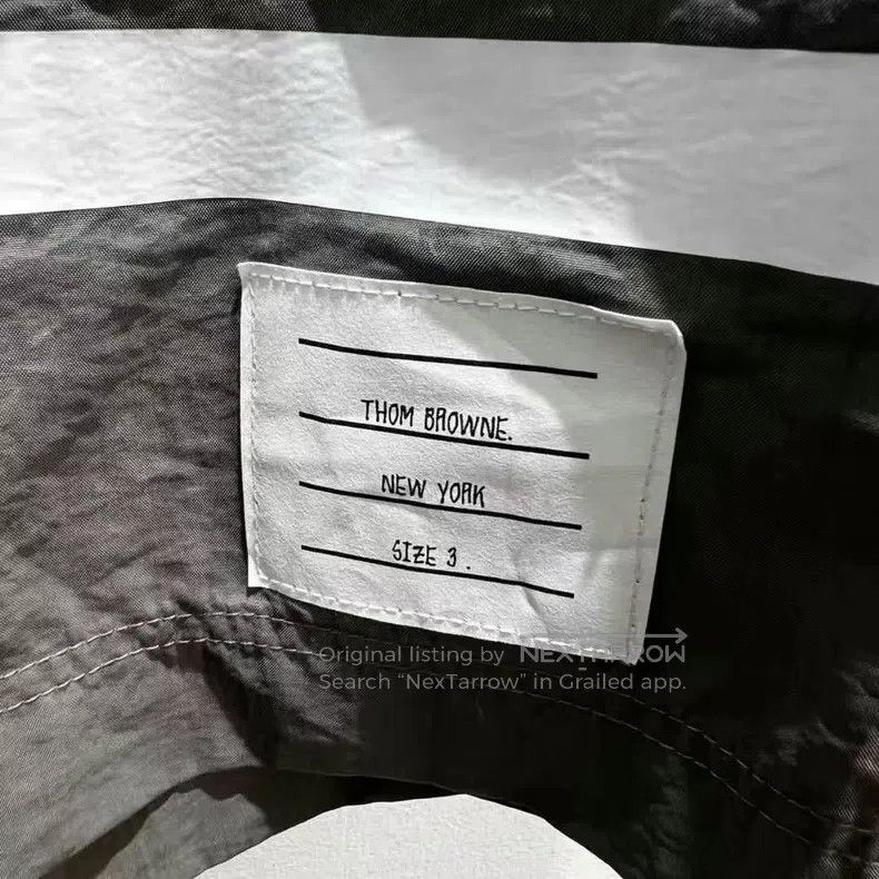 Thom Browne Thom Browne size 3 Grey Four Striped Shorts Size US 27 - 2 Thumbnail