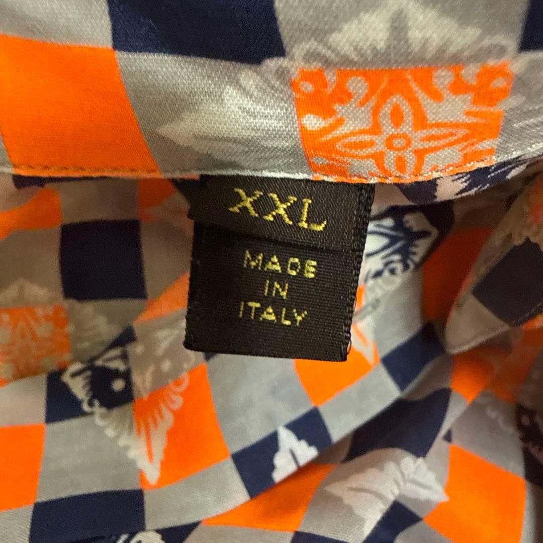 Louis Vuitton Louis Vuitton Neon Orange Monogram Short Sleeve Shirt Size US XXL / EU 58 / 5 - 4 Thumbnail