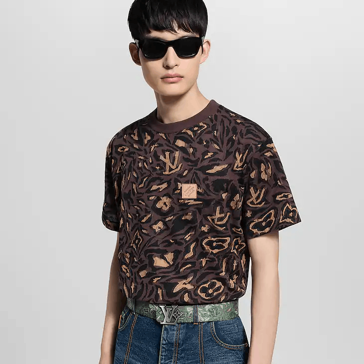 LV Flower Camoflage 40MM Reversible Belt