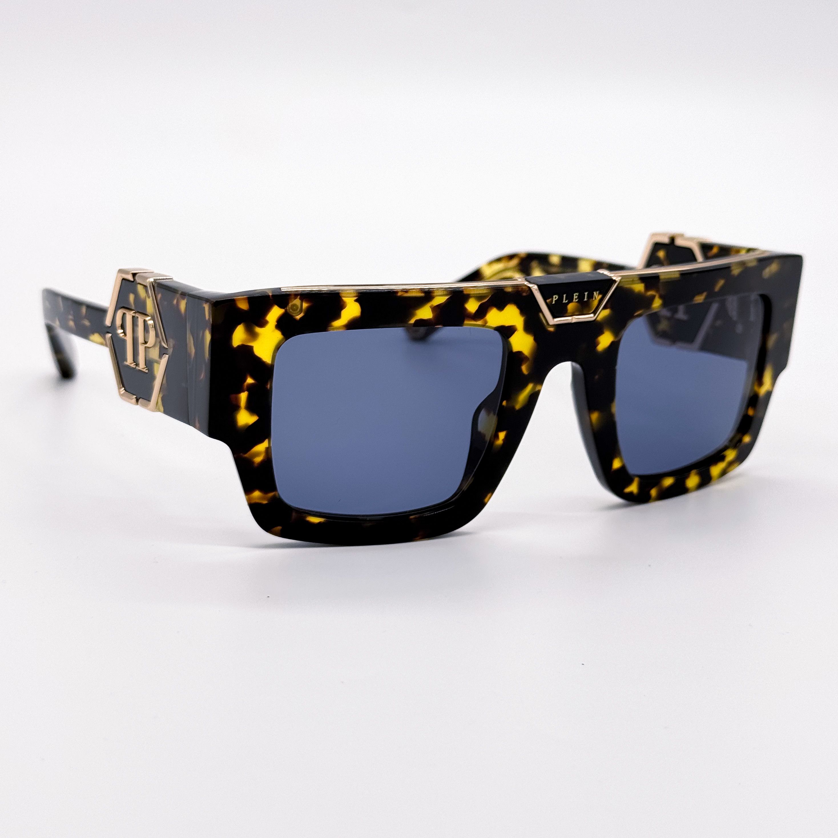 Philipp Plein NEW PHILIPP PLEIN GLOOM SPP092M 0781 HAVANA MEN SUNGLASSES Size ONE SIZE - 8 Thumbnail