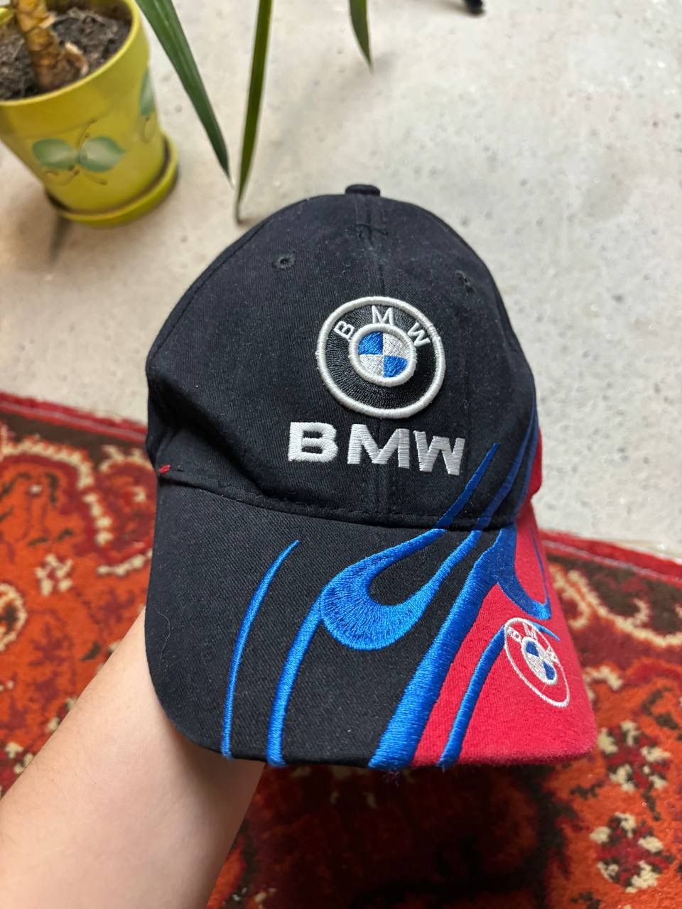 BMW × Vintage Vintage Y2K BMW Racing Embroidered Logo Cap Size ONE SIZE - 1 Thumbnail