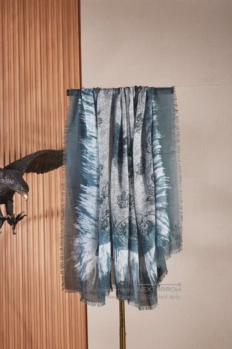 Loro Piana LORO PIANA size 140*140cm Fine-woven thin scarf shawl 70% c Size ONE SIZE - 2 Thumbnail