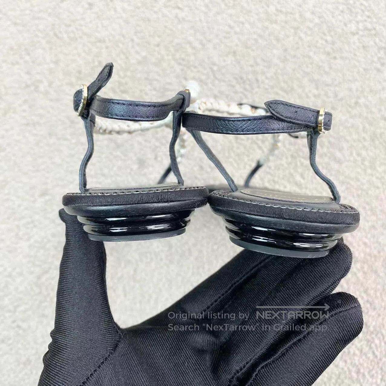 Other Rene Fernando Caovilla Pearl crystal sandals| Size US 6 / IT 36 - 5 Thumbnail