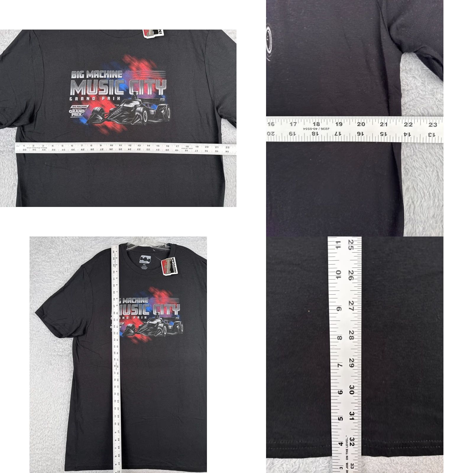Vintage Legends Global Merchandise 2023 Nashville Grand Prix Shirt Men XL Black Short Sleeve Crew Indycar Size US XL / EU 56 / 4 - 8 Thumbnail