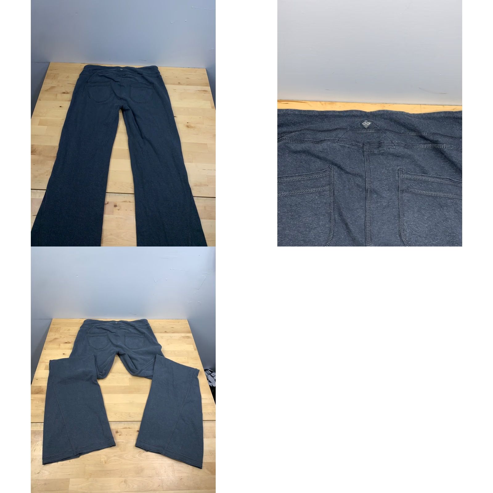Prana prAna Leggings Womens L Gray Wide Leg Activewear Casual Stretch Size 36" / US 14 / IT 50 - 8 Thumbnail