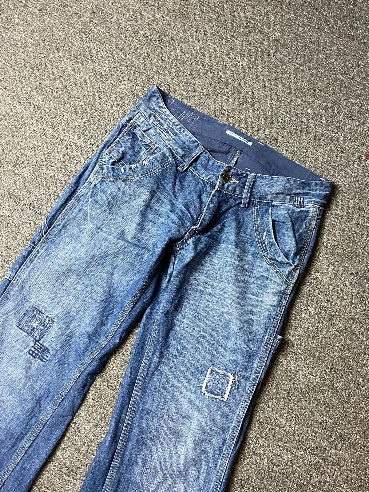 Japanese Brand × Jean × Vintage RELAY STATION Brand Loose Fit Cut Denim Jeans (128) Size US 30 / EU 46 - 8 Thumbnail