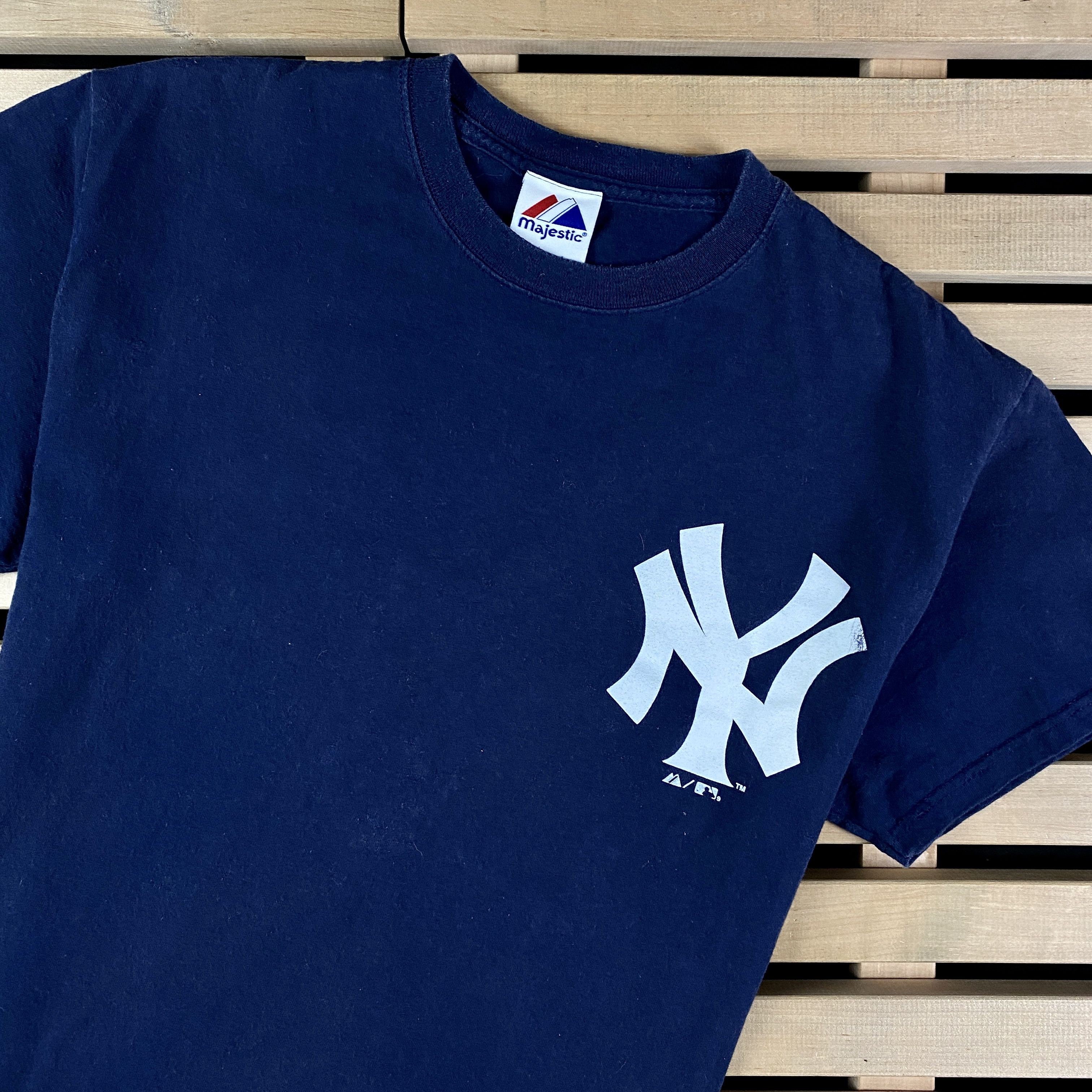 MLB Mens Vintage T-Shirt Majestic New York Yankees MLB Size M Size US M / EU 48-50 / 2 - 2 Thumbnail