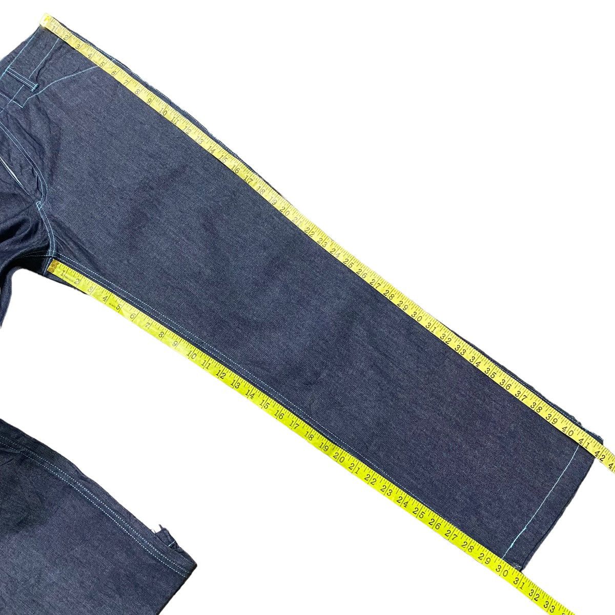 Toga Toga Archive Blue Stitch Denim Nankai Pants Size US 30 / EU 46 - 17 Thumbnail
