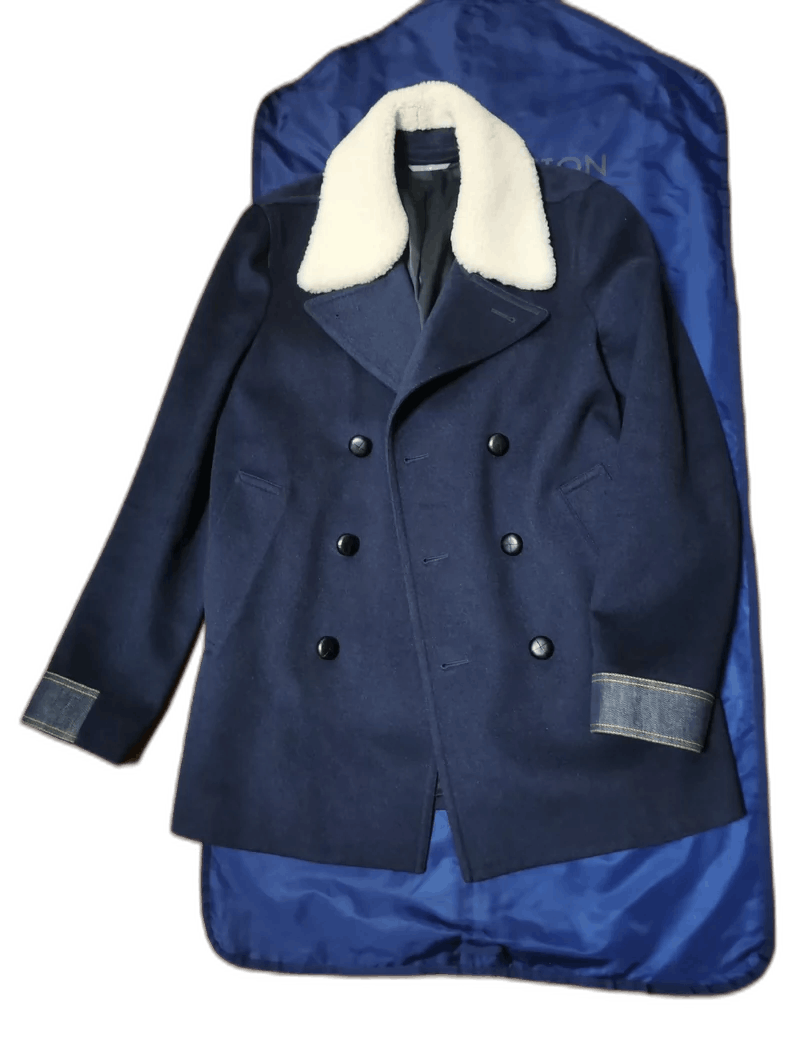 Dior Dior Homme Show Wool Coat with Fur Collar Size US M / EU 48-50 / 2 - 1 Thumbnail
