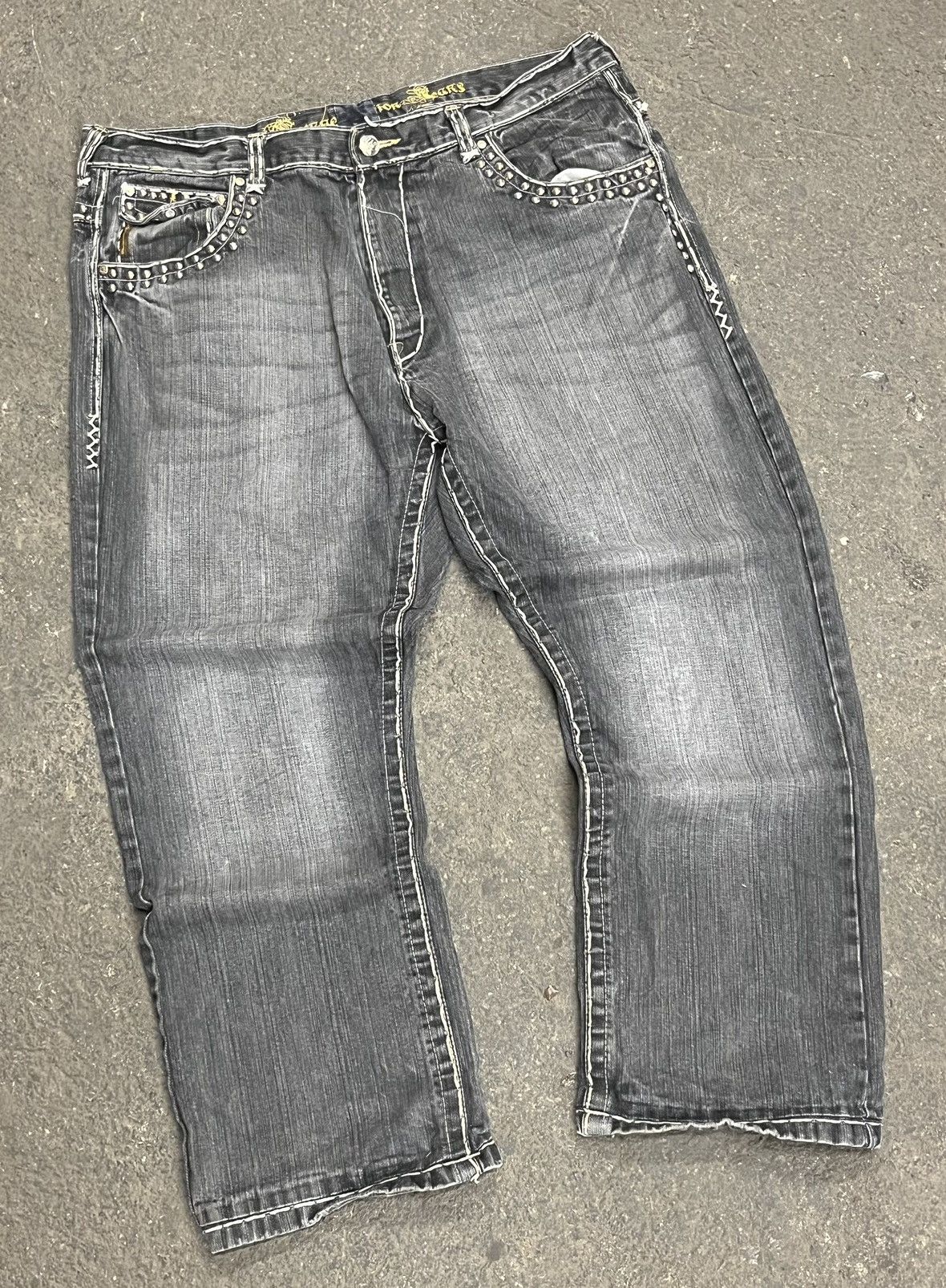 JNCO Y2k baggy fit jnco style grunge opium skater emo cyber rare Size US 38 / EU 54 - 4 Thumbnail