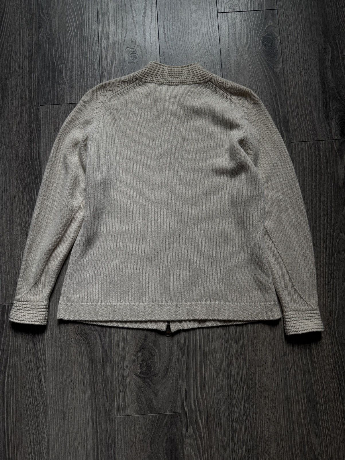 Other Alberto Fabiani Cashmere Zip Cardigan Sweater in L, Beige Size L / US 10 / IT 46 - 6 Thumbnail